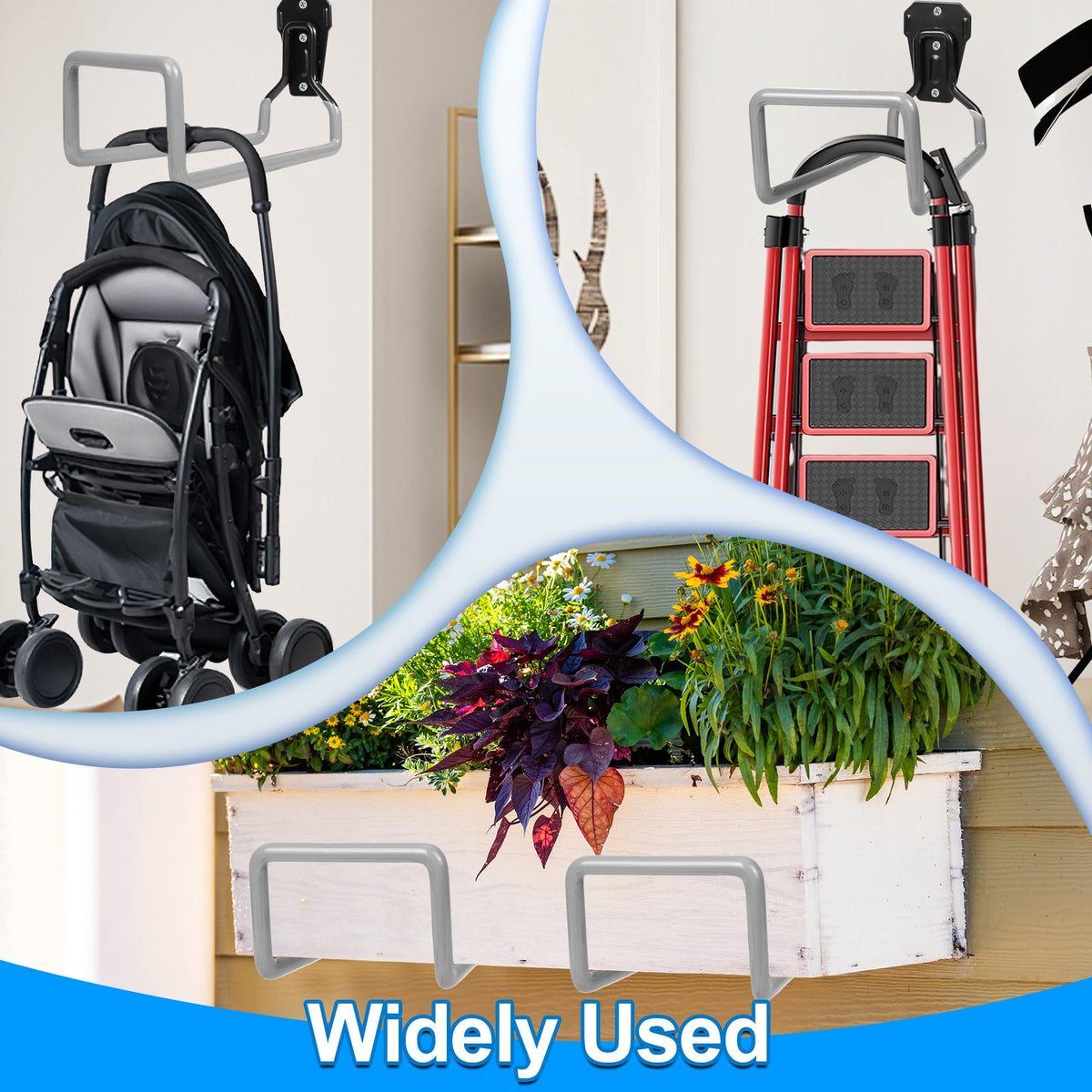 PeoMev Hose Holder Wall Mount Metal Hose Hook Garden Hose Rack Father Jim Norris notebooks