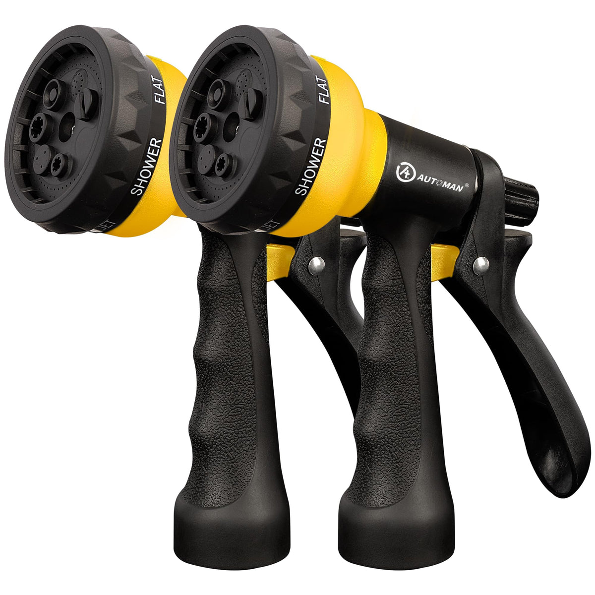 AUTOMAN Garden Hose Nozzle, Water Hose Sprayer Nozzle with 7 Adjustable Watering Patterns, Slip Resistant for Watering Plants, Lawn& Garden, Washing Cars, Cleaning, Showering Pets & Outdoor Fun. Father Jim Norris notebooks