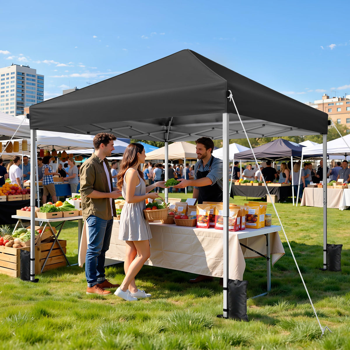 10x10 Pop Up Canopy Tent with One-Push Center Lock,Dark Gray Father Jim Norris notebooks