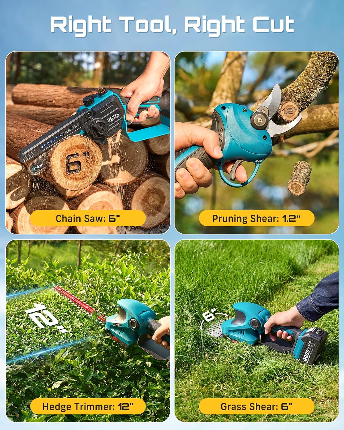 SEESII Flagship 8-Inch Cordless Mini Chainsaw, Upgraded Brushless Motor Father Jim Norris notebooks