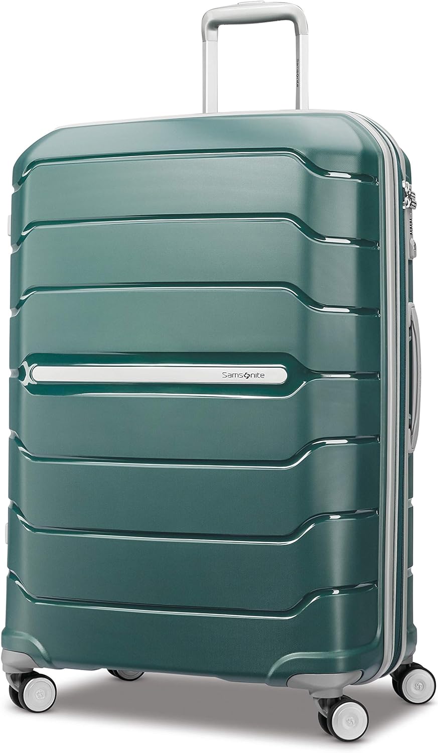 Samsonite Freeform Medium Luggage with Dual 360° Spinner Wheels - Checked Suitcase - TSA Lock, Airline-Approved - Lightweight Durable Polypropylene Expandable Hardshell - Amethyst Purple