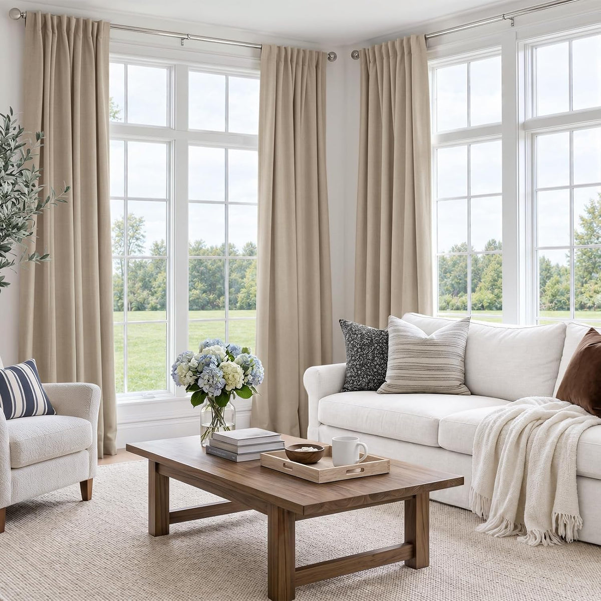 Blush Pink Total Blackout Sliding Door Curtains 96 Inches Long