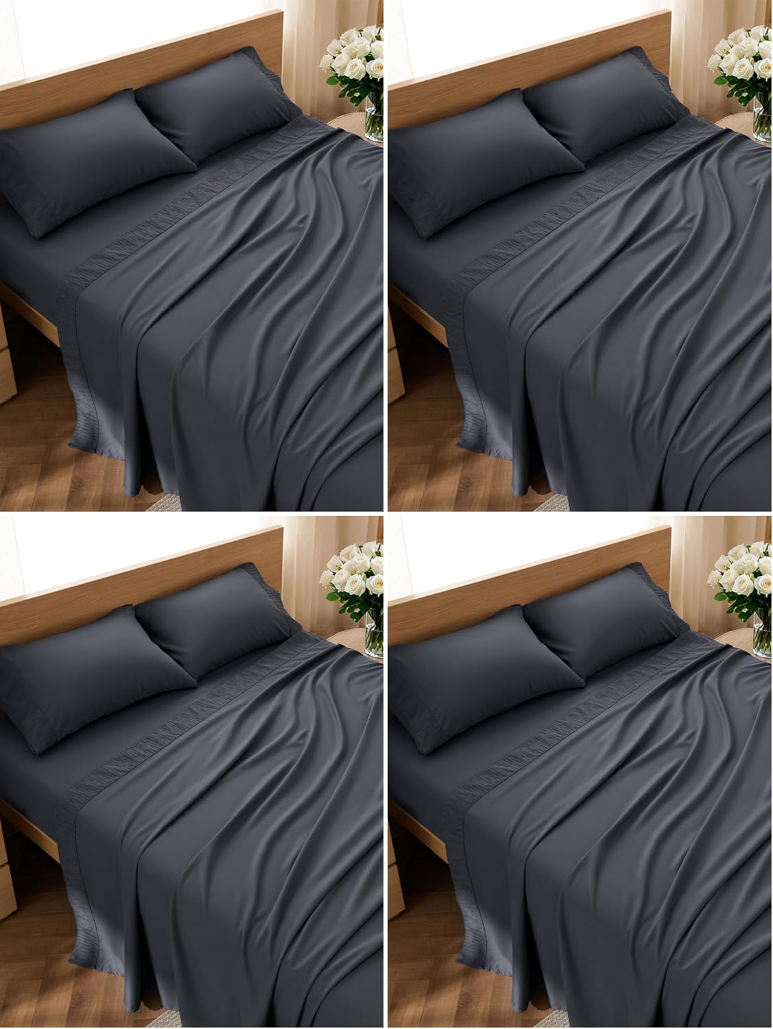 Bedsure Twin Sheets Set - 3 Pieces Soft Twin Bed Sheets - Breathable & Cooling