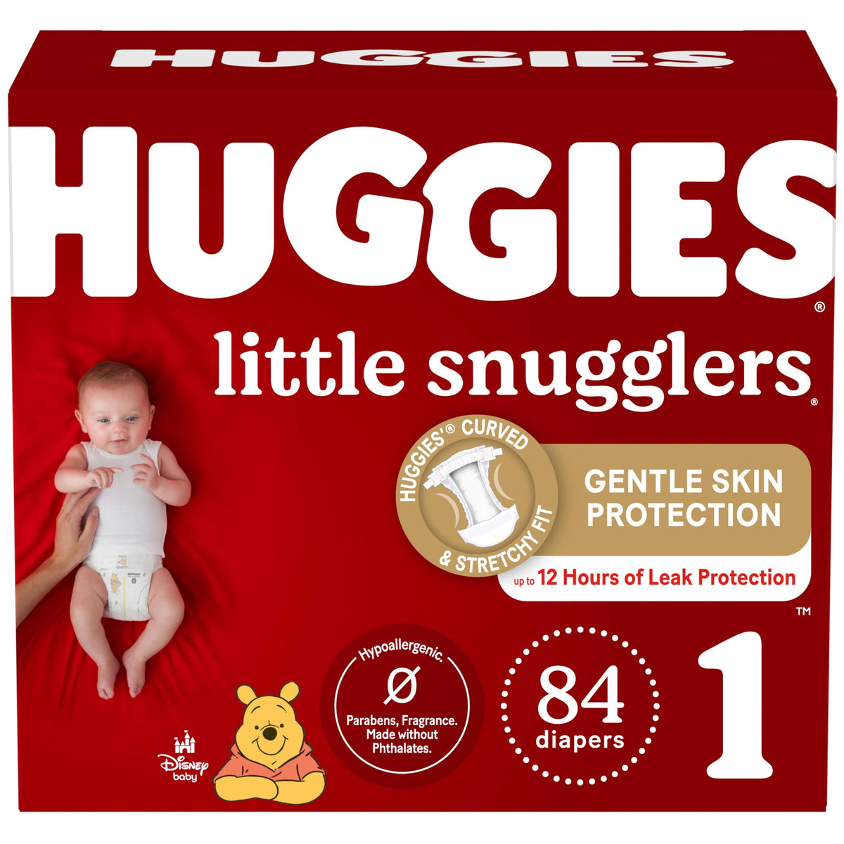 Huggies Little Snugglers Newborn Diapers, 144 Count