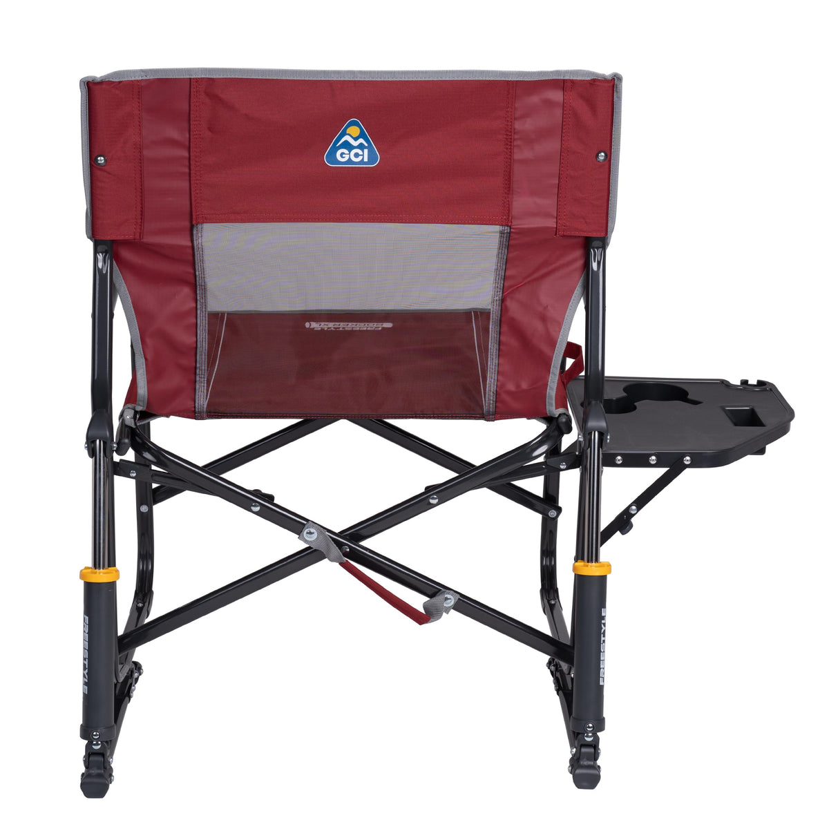 GCI Outdoor Freestyle Rocker XL with Side Table Camping Chair | Portable Folding Rocking Chair with Solid, Durable Armrests, Drink Holder & Comfortable Backrest — Black Father Jim Norris notebooks