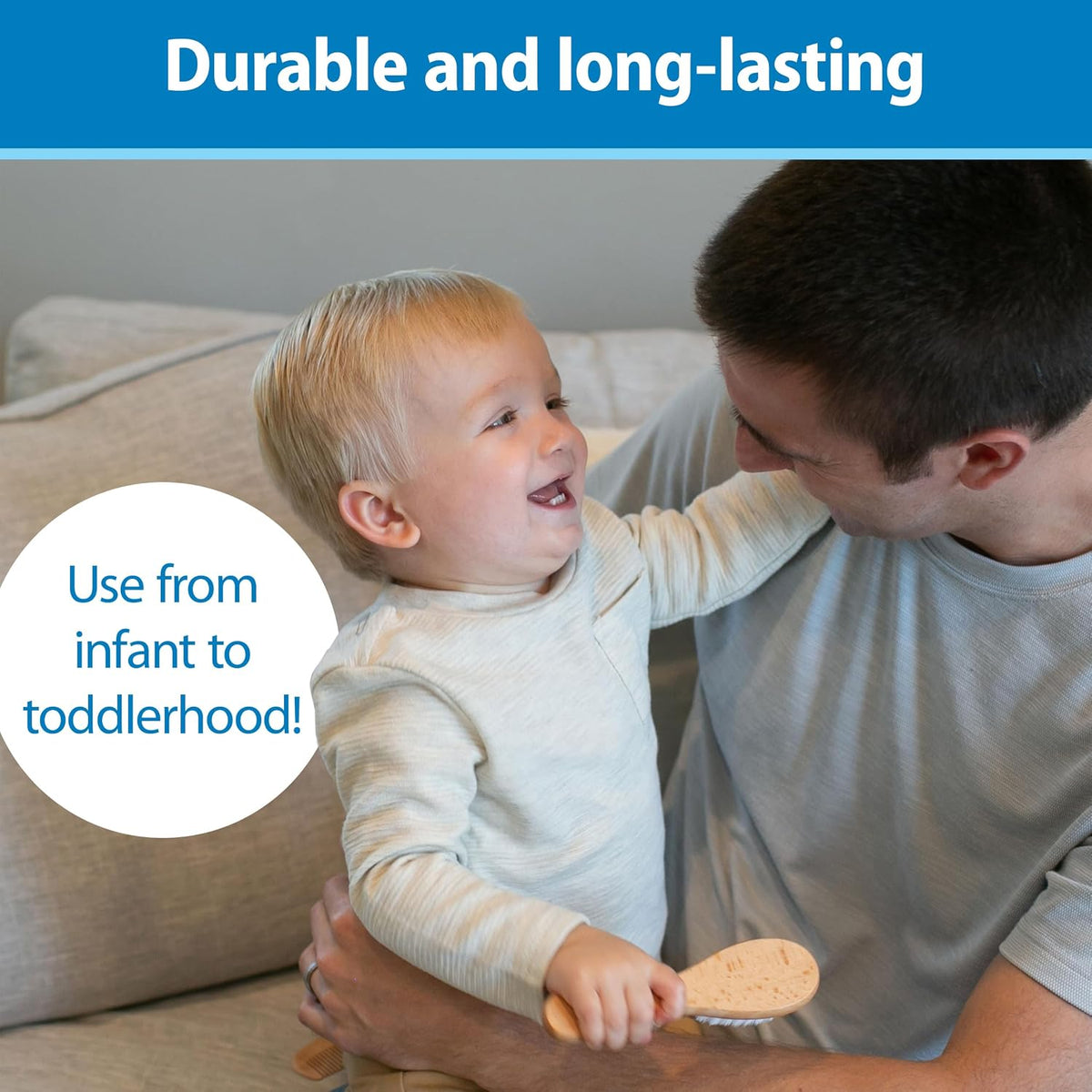 Dr. Brown's Soft and Safe Baby Brush + Comb
