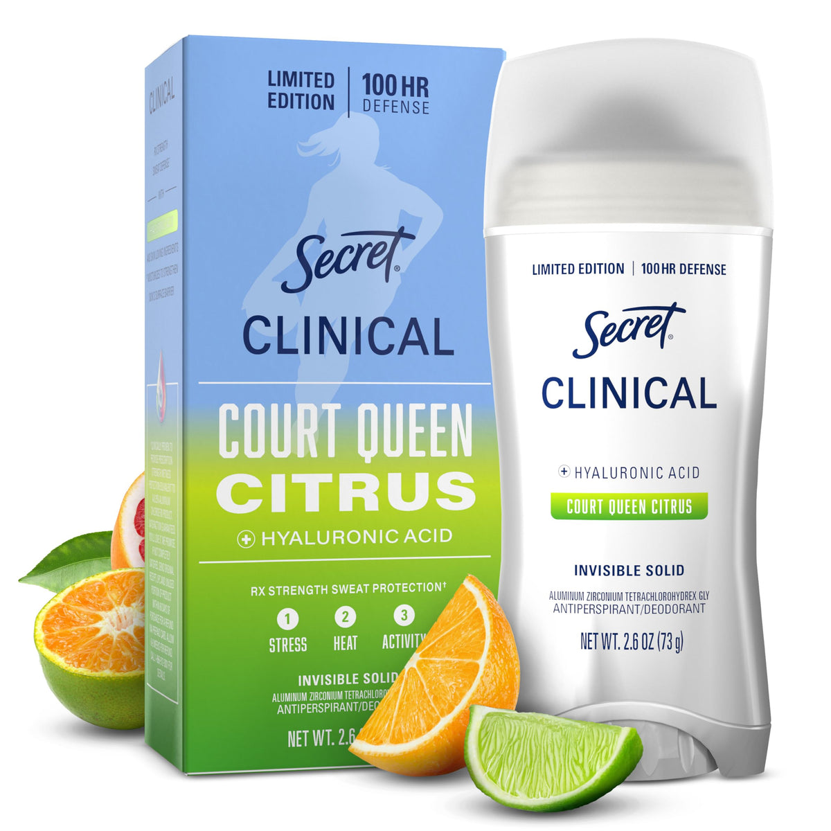 Secret Clinical Antiperspirant Deodorant for Women, Completely Clean 2.6 oz