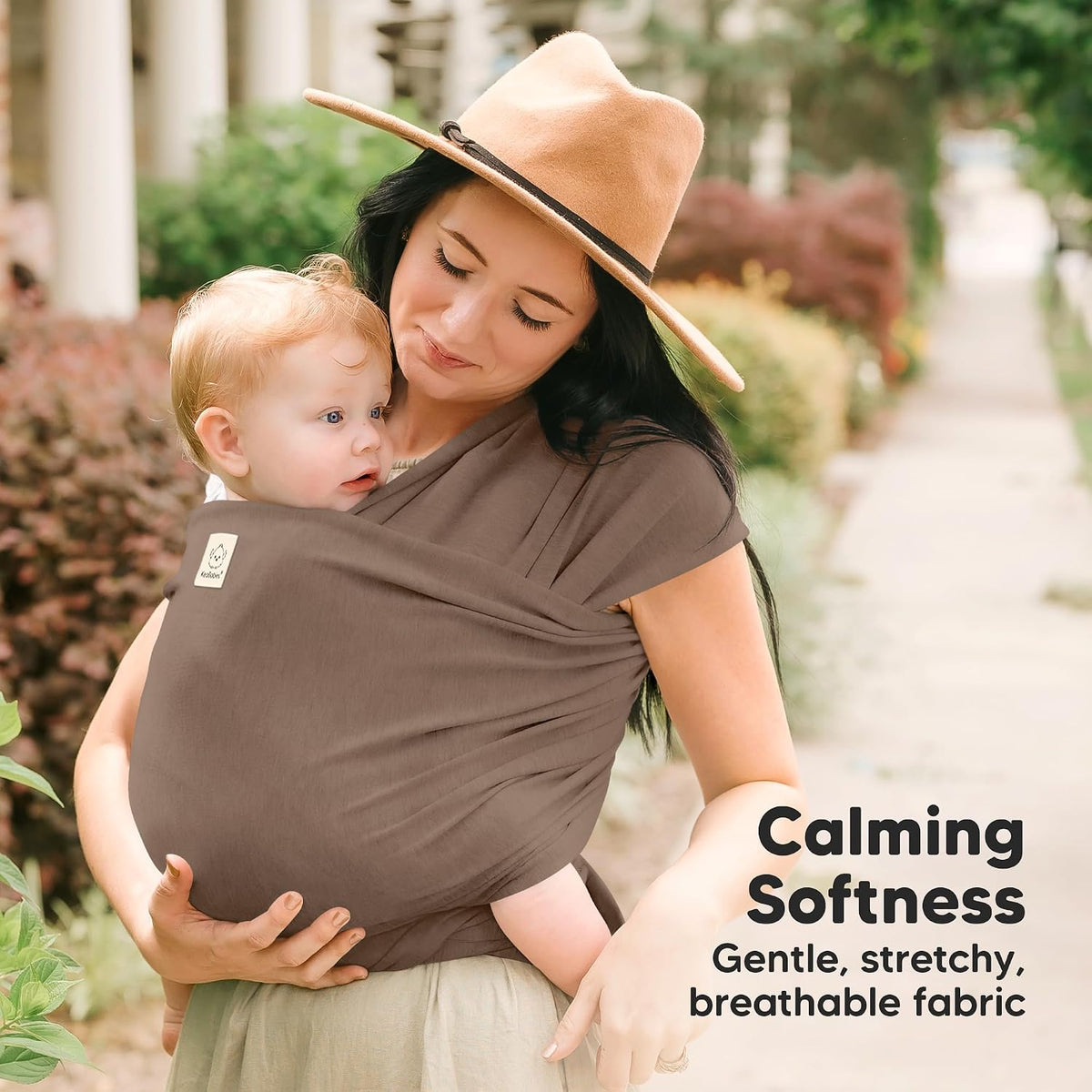 KeaBabies Baby Wrap Carrier, All in 1 Original Baby Carrier, Trendy Black