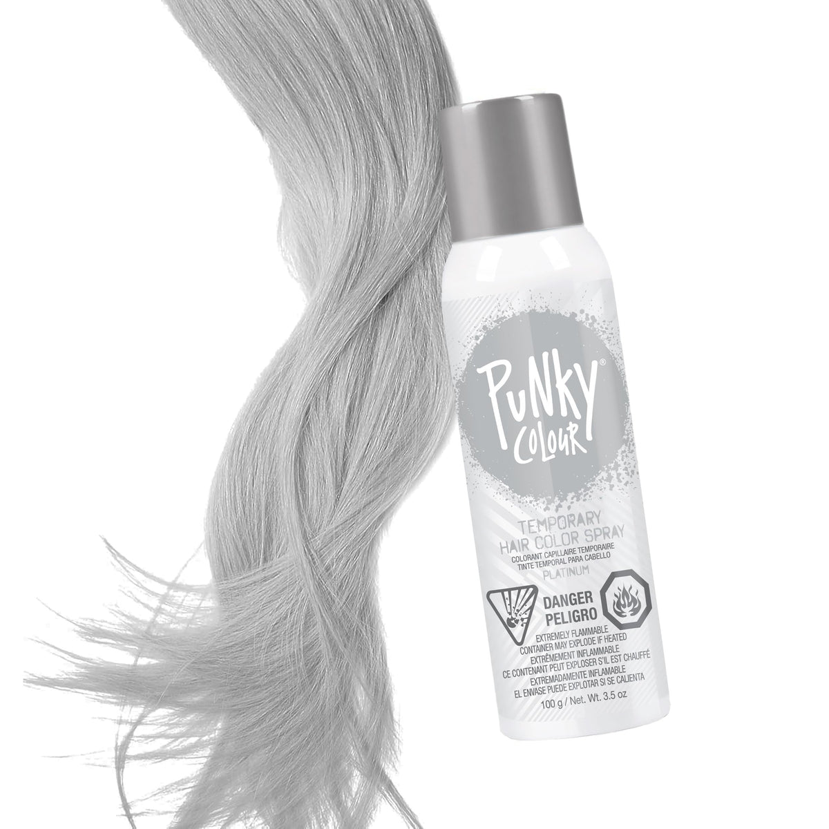 Punky Temporary Hair Color Spray Washes Out Tiger Orange, 3.5 oz, 1 Pack