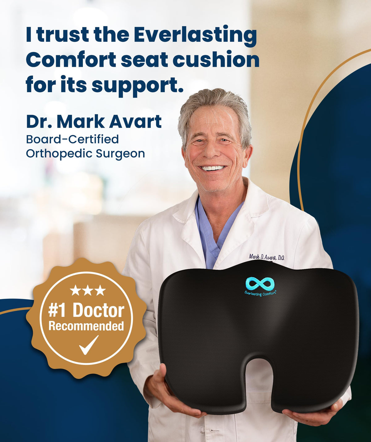 Everlasting Comfort Doctor Recommended Memory Foam Seat Cushion for Office Chairs & Car - Ergonomic Office Desk Accessories - Cushions for Tailbone Pain Relief, Sciatica (Charcoal Black, X-Large) Father Jim Norris notebooks