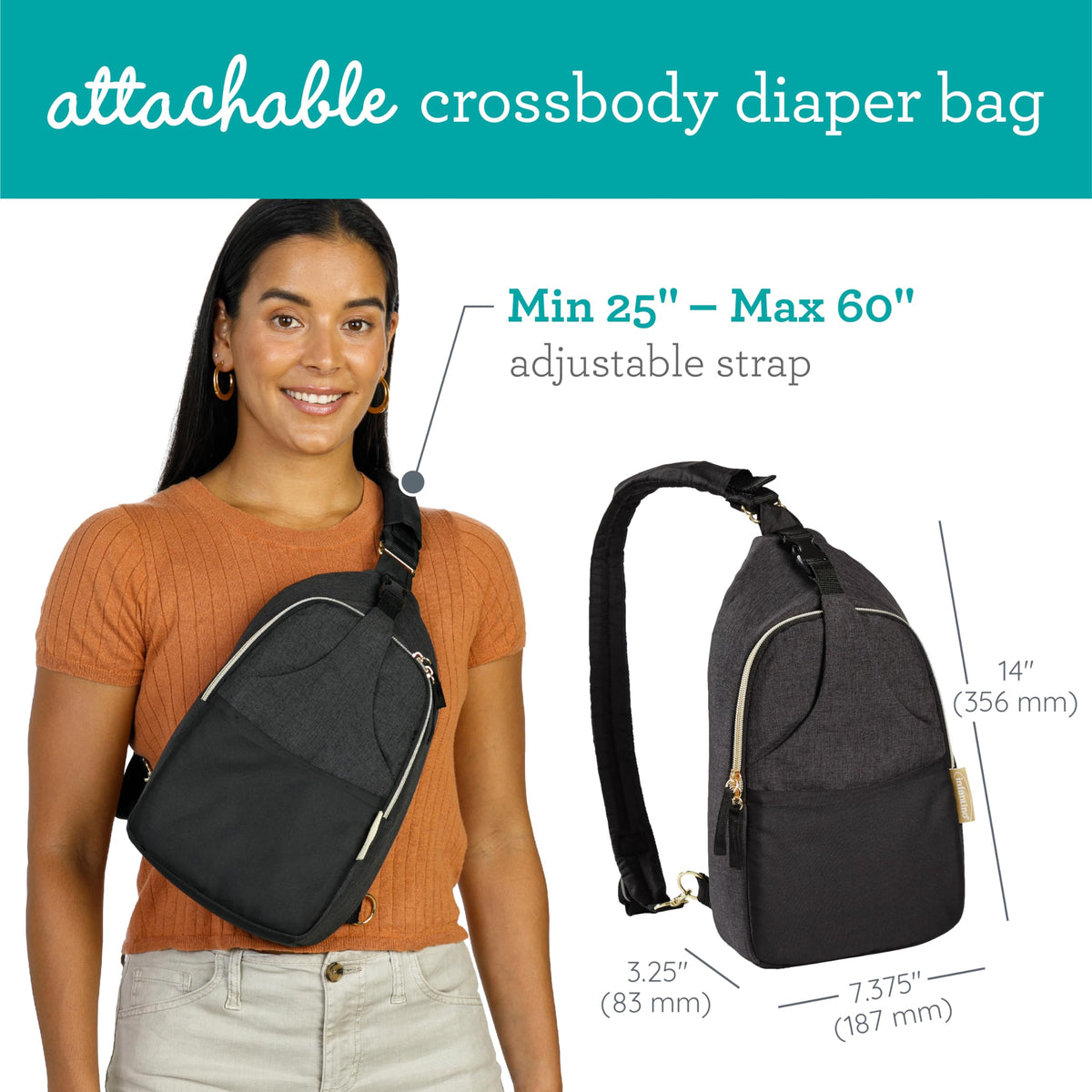 Infantino Flip 4-in-1 Baby Carrier Convertible Ergonomic, Gray