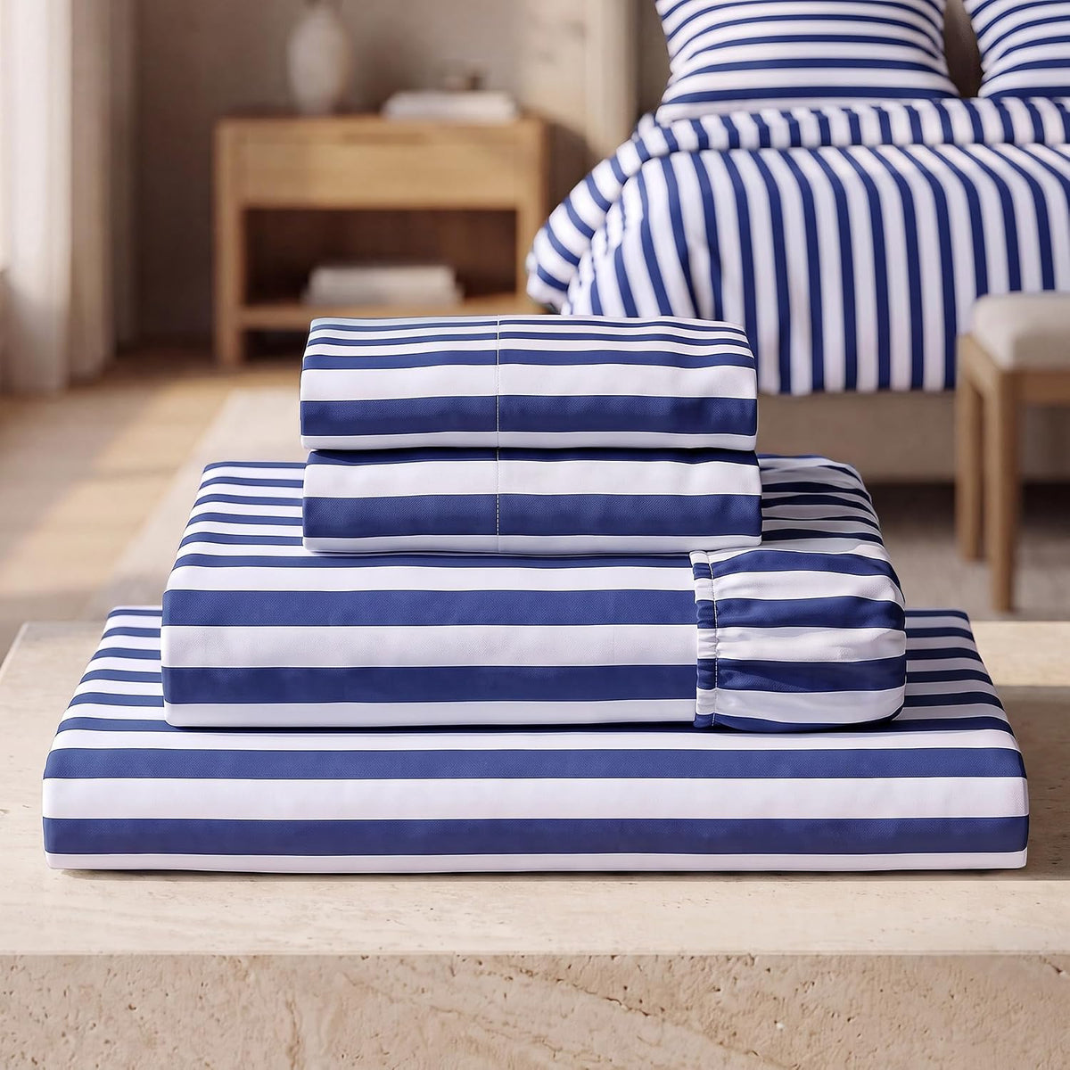Mellanni Iconic 3-Piece Bed Sheet Set, 16" Deep Pocket (Twin, White)