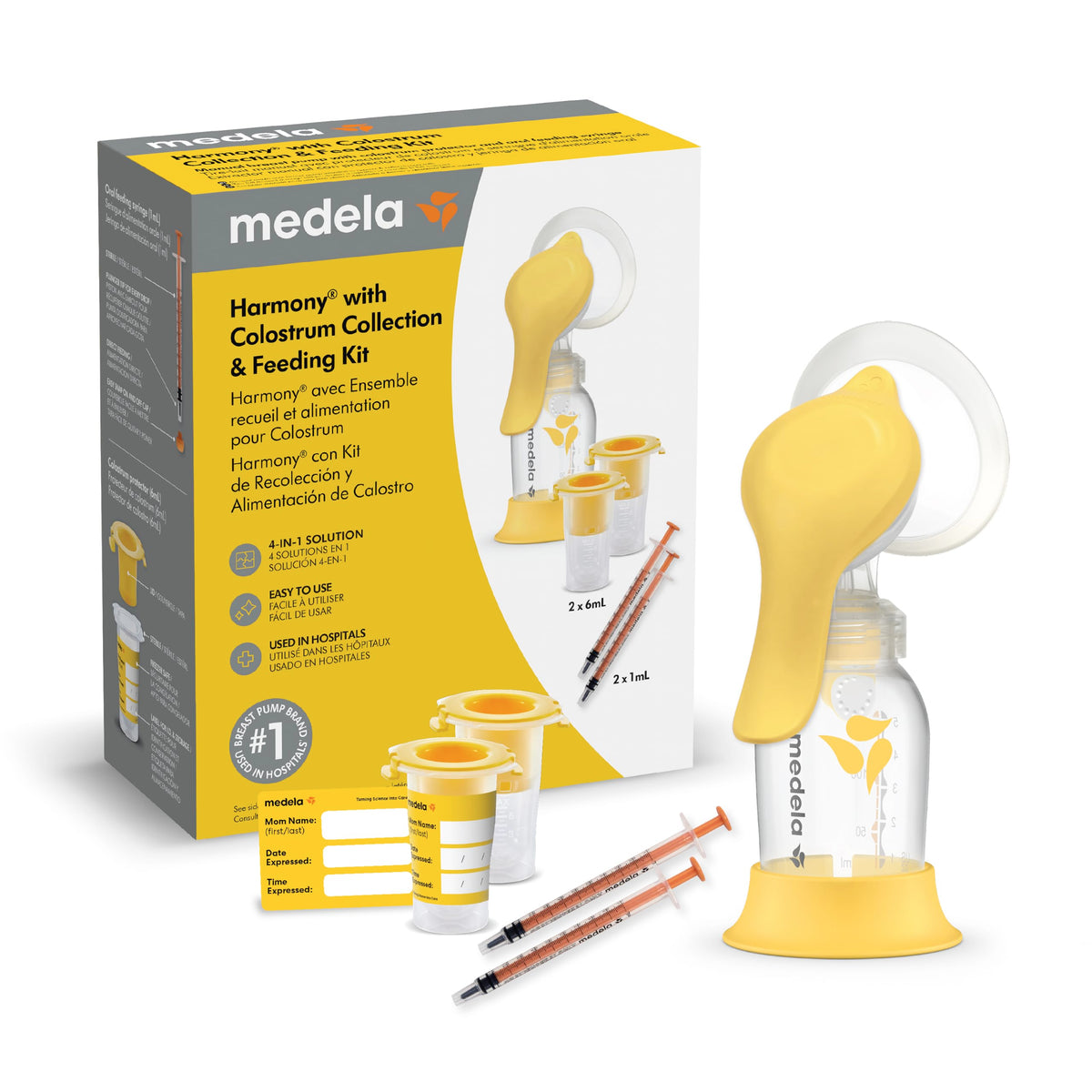 Medela Harmony Manual Breast Pump, On-the-Go, More Milk Output