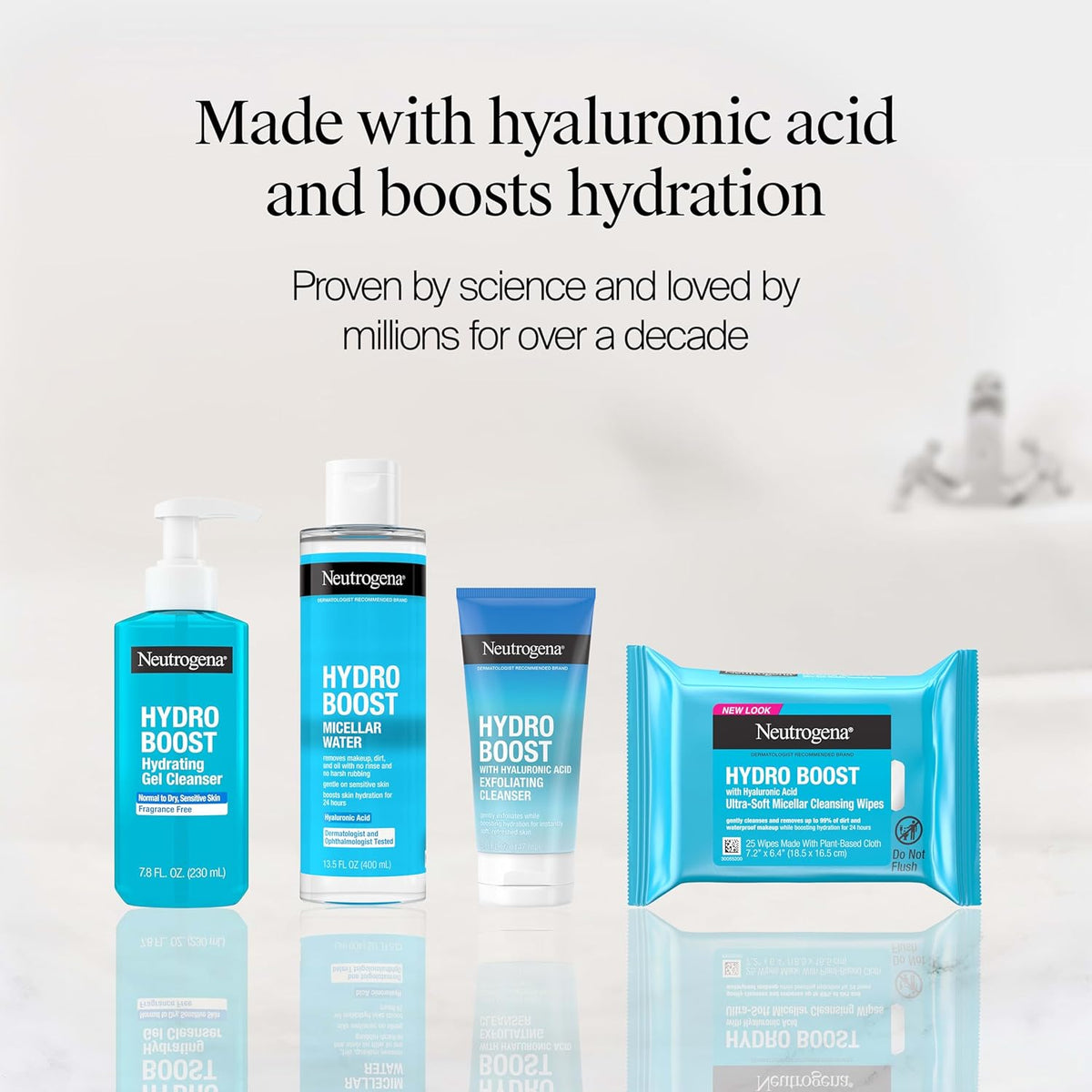 Neutrogena Hydro Boost Cleansing Wipes Makeup Remover,