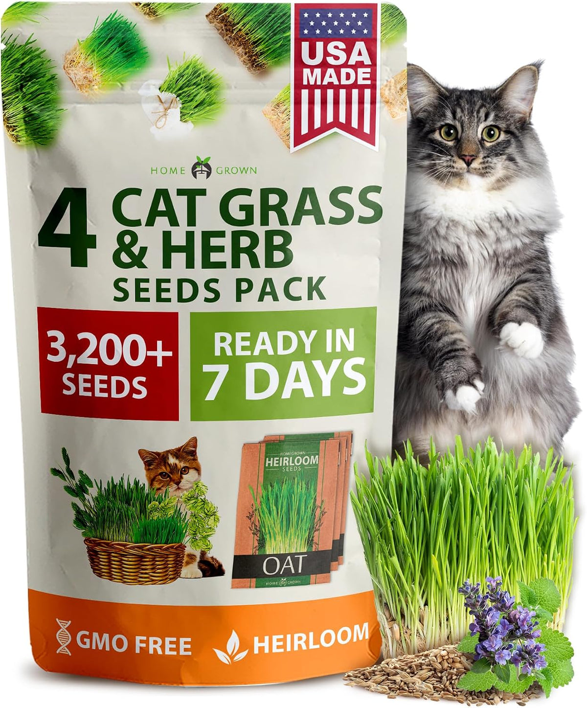 HOME GROWN 15 Herb Seed Variety Kit, 5100+ Seeds, Culinary Herb Kit Father Jim Norris notebooks