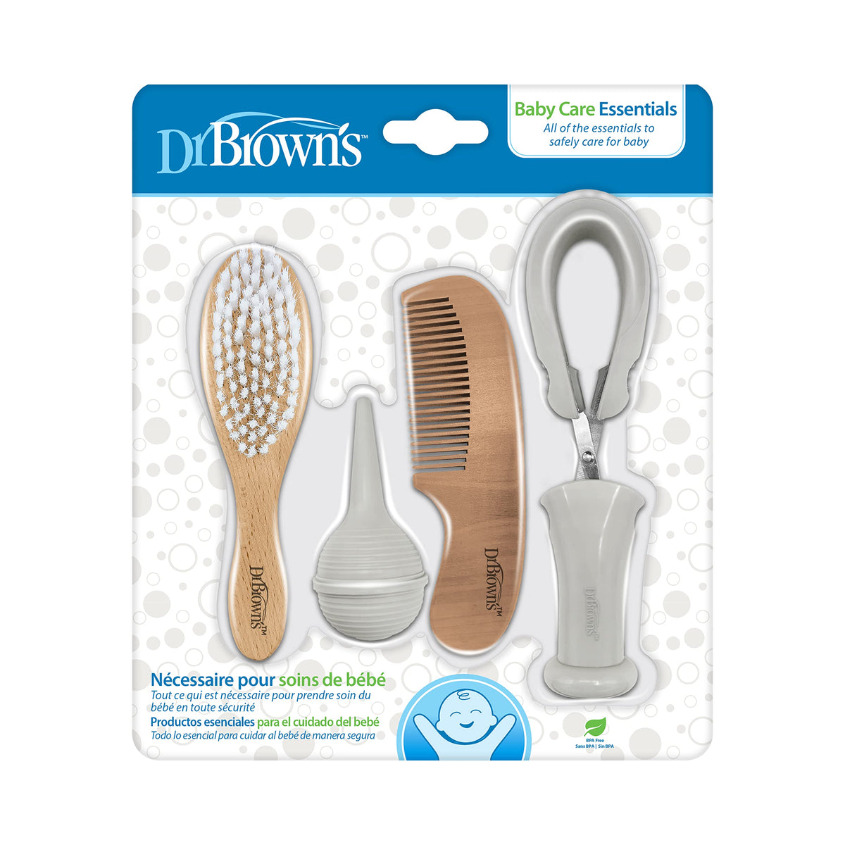 Dr. Brown's Soft and Safe Baby Brush + Comb