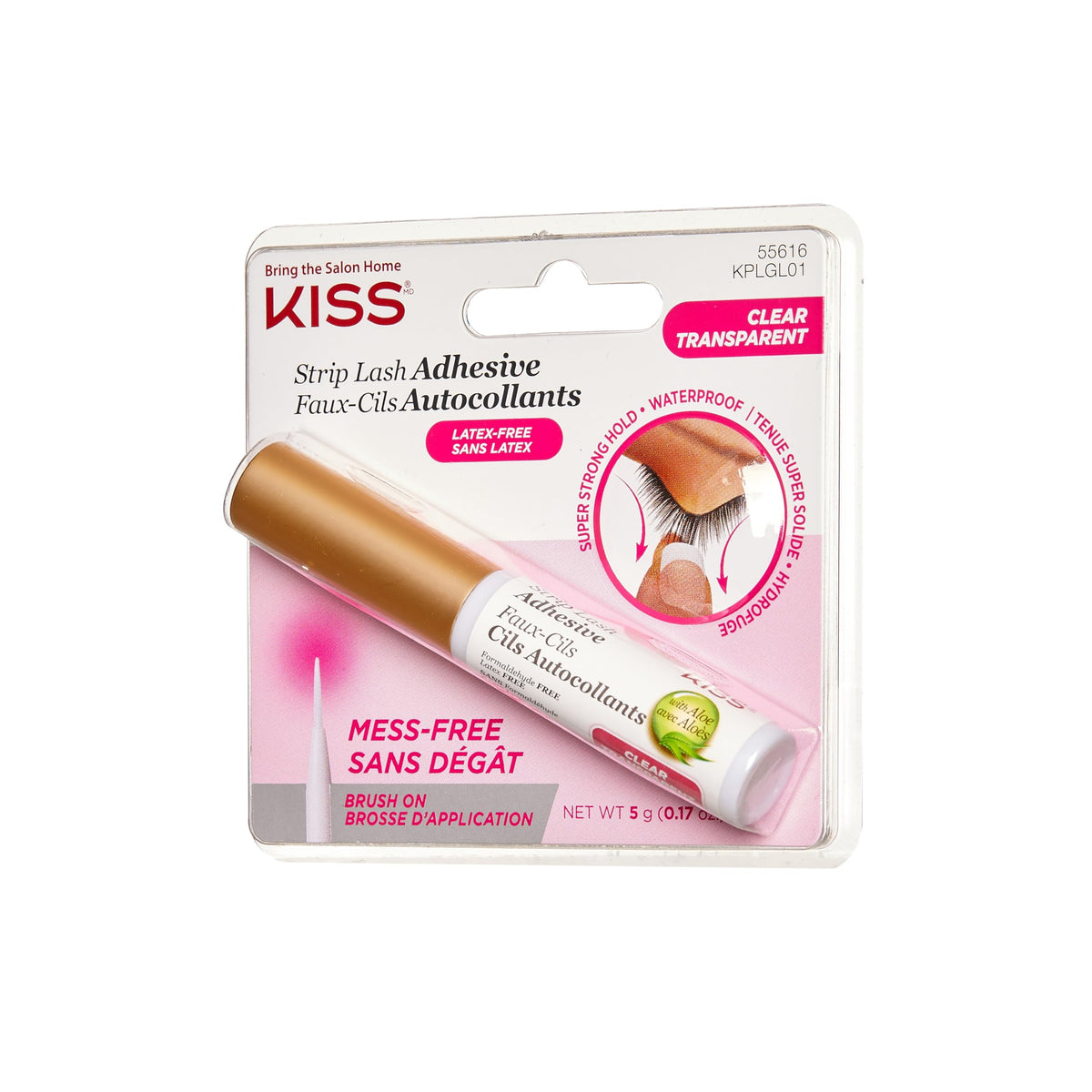 Kiss Lash Adhesive, Lash Glue, 24hr Strip Eyelash Adhesive