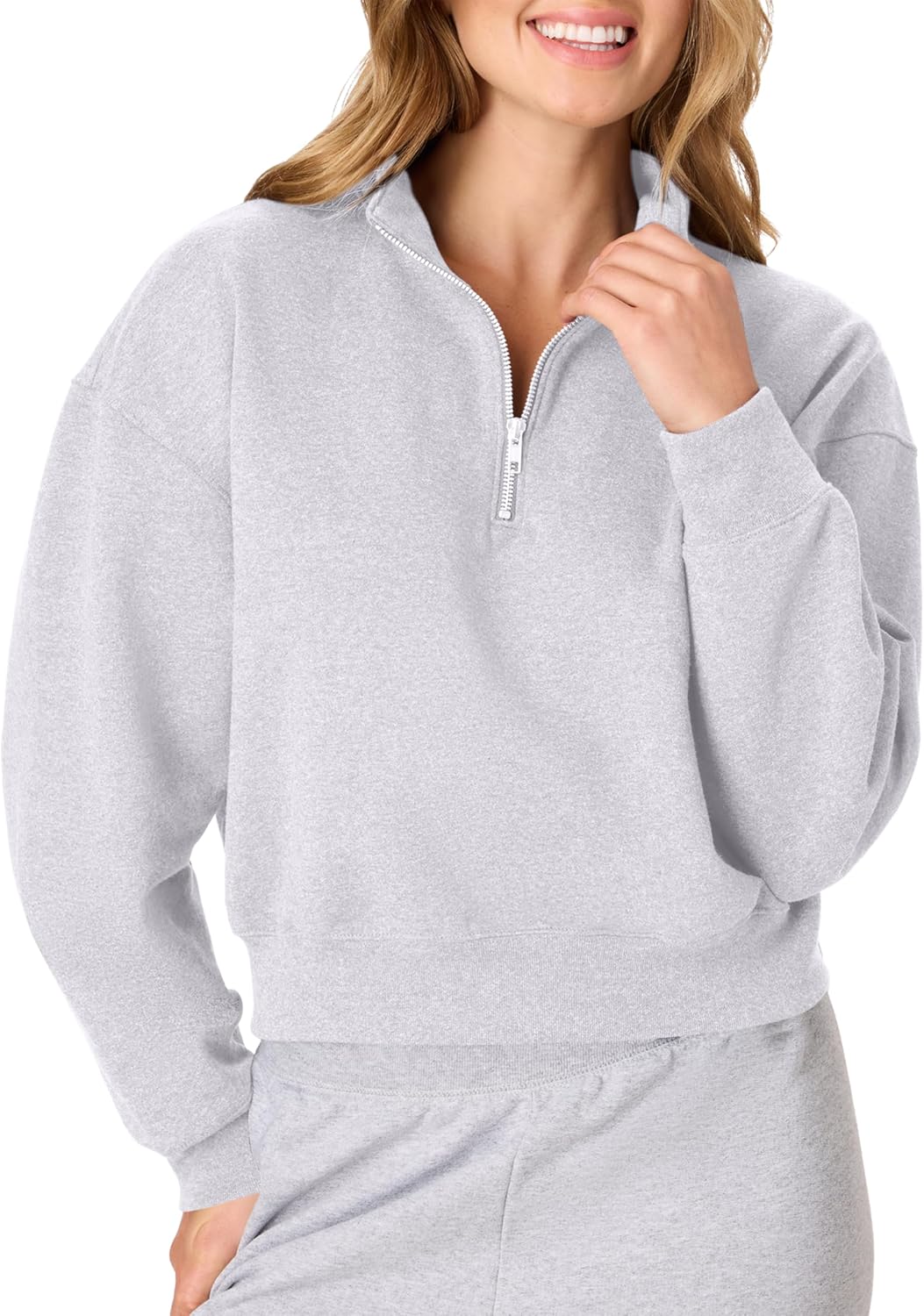 Hanes Women's EcoSmart Fleece Sweatshirt for Women, Soft Midweight - Full-Zip Hoodie, Sweatshirt, or 1/4 Zip