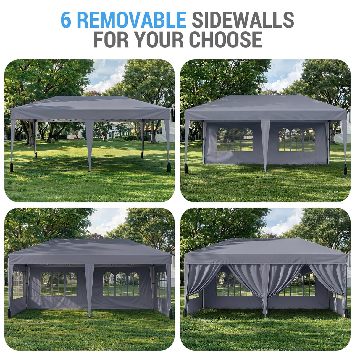 10x10 Pop Up Canopy Tent with One-Push Center Lock,Dark Gray Father Jim Norris notebooks