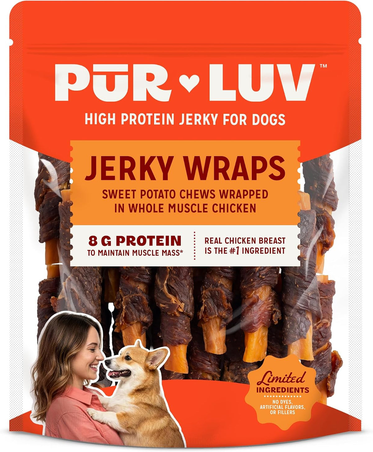 Pur Luv Dog Treats, Chicken Jerky Dog Treat with Real Chicken Breast, 16 oz Father Jim Norris notebooks