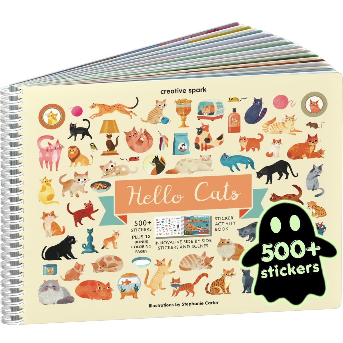 Cupkin Animal Habitats Sticker Book | 12 Coloring & Activity, 500+ Stickers
