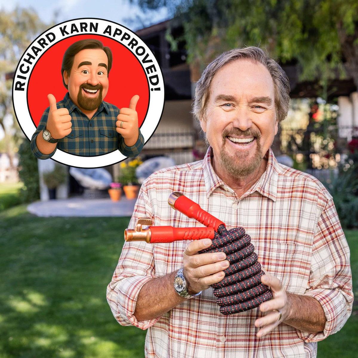 Pocket Hose Ballistic 50 FT Expandable Garden Hose, No-Kink, As Seen on TV Father Jim Norris notebooks