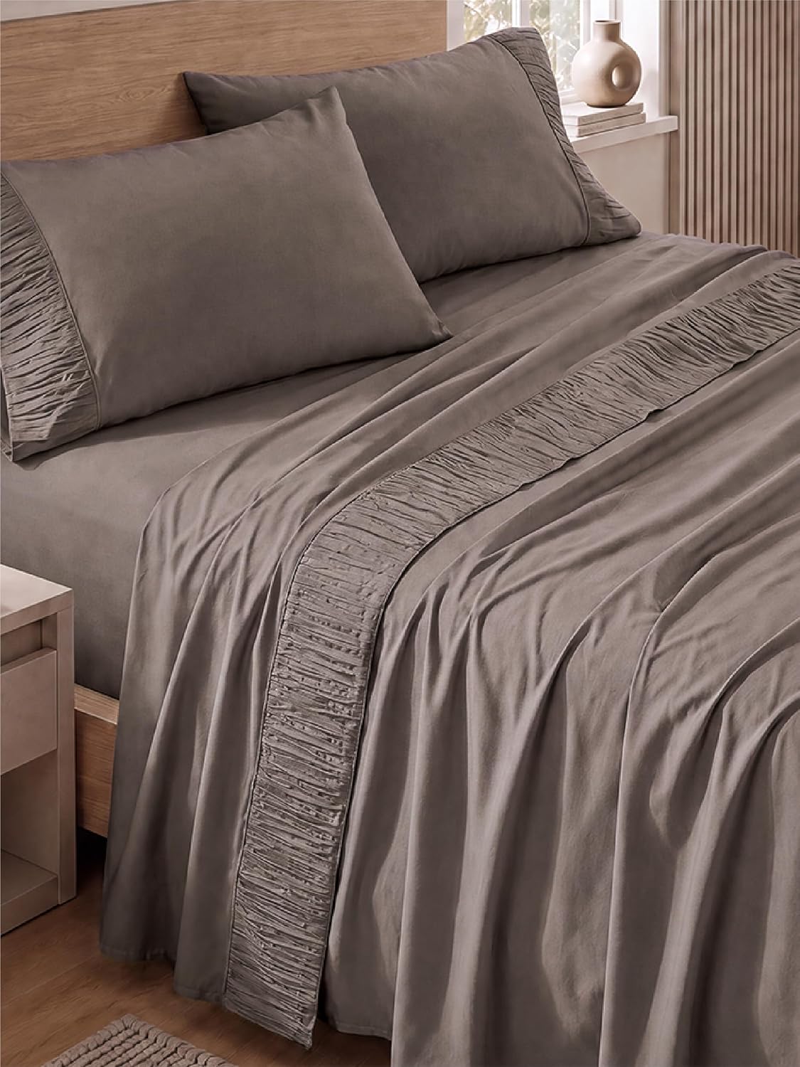Bedsure Twin Sheets Set - 3 Pieces Soft Twin Bed Sheets - Breathable & Cooling