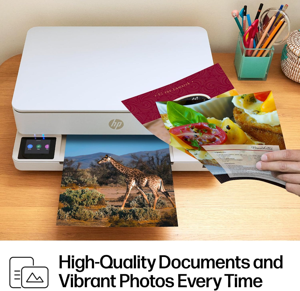 HP Envy 6155 Wireless All-in-One Color Inkjet Printer, Print, Scan, Copy, Duplex Printing Best-for-Home, 3 Month Trial of Instant Ink Included, AI-Capable (C2WR7A) Portobello Father Jim Norris notebooks