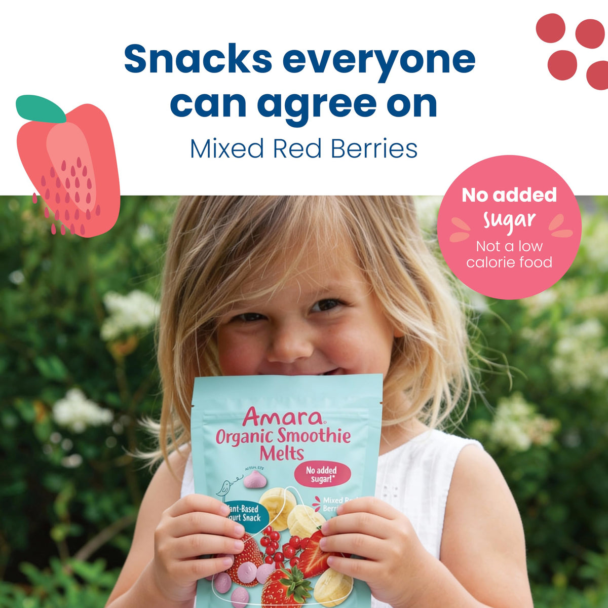 Amara Smoothie Melts - Best Sellers Variety Pack - Baby Snacks Made With Fruits and Vegetables - Healthy Toddler Snacks For Your Kids Lunch Box - Organic Plant Based Yogurt Melts - 6 Packs