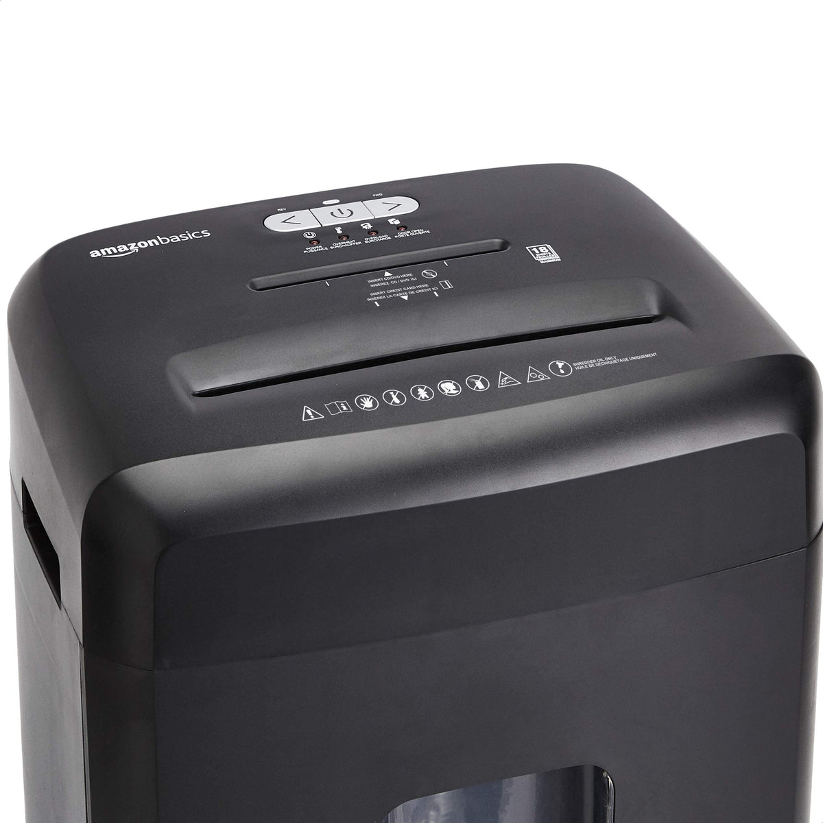 Amazon Basics 8-Sheet High Security Cross Cut Paper and Credit Card Shredder with P-4 Security, Auto Shut-off, Black Father Jim Norris notebooks