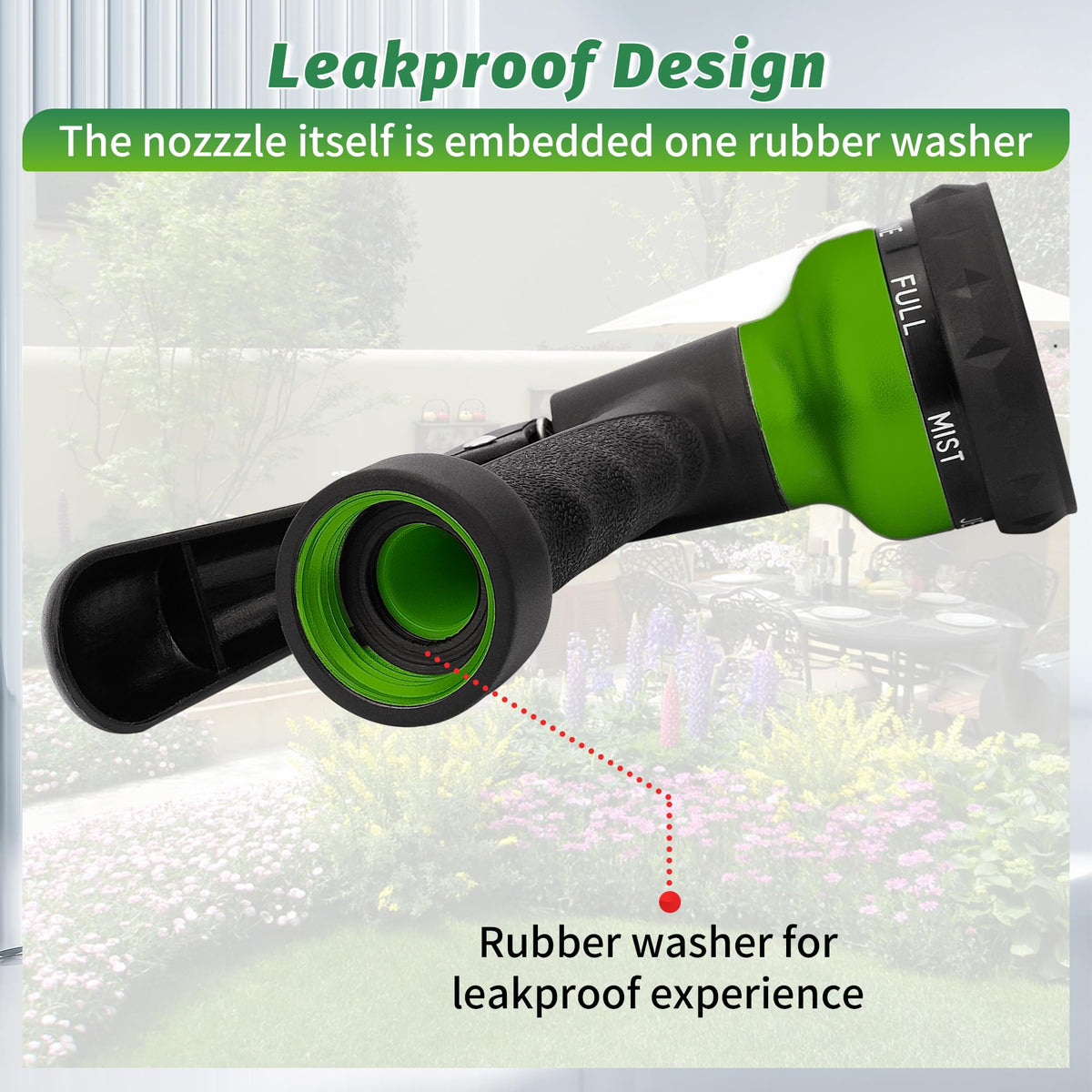 AUTOMAN Garden Hose Nozzle, Water Hose Sprayer Nozzle with 7 Adjustable Watering Patterns, Slip Resistant for Watering Plants, Lawn& Garden, Washing Cars, Cleaning, Showering Pets & Outdoor Fun. Father Jim Norris notebooks