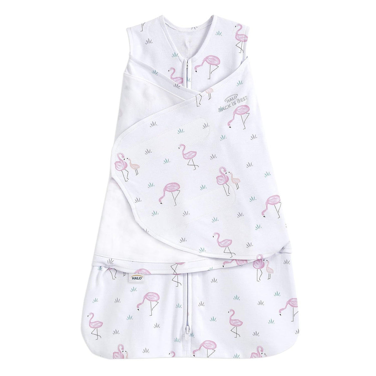 HALO SleepSack Swaddle | Cotton | 1.5 TOG | 68-75°F | 6-12 lbs |Baby Blue