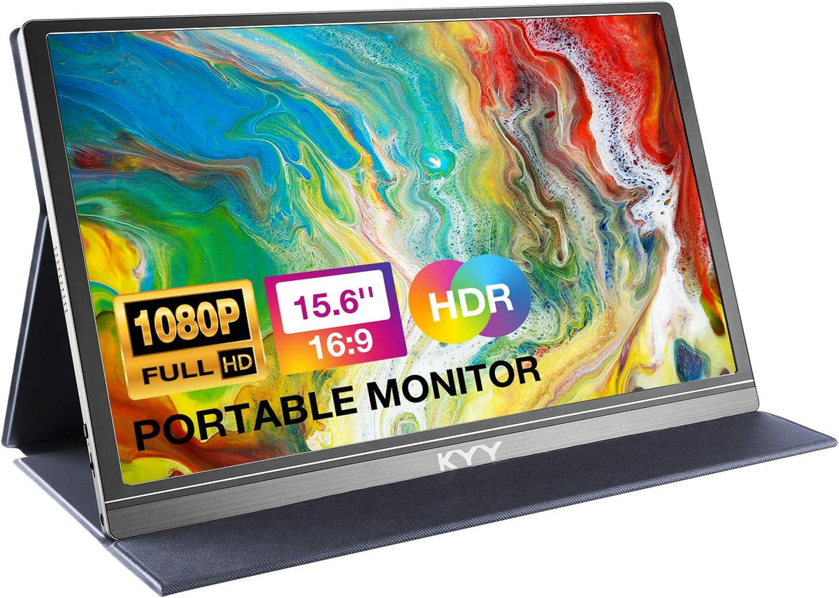 KYY Portable Monitor 15.6" 1080P Computer Monitor Screen Extender w/Cover Father Jim Norris notebooks