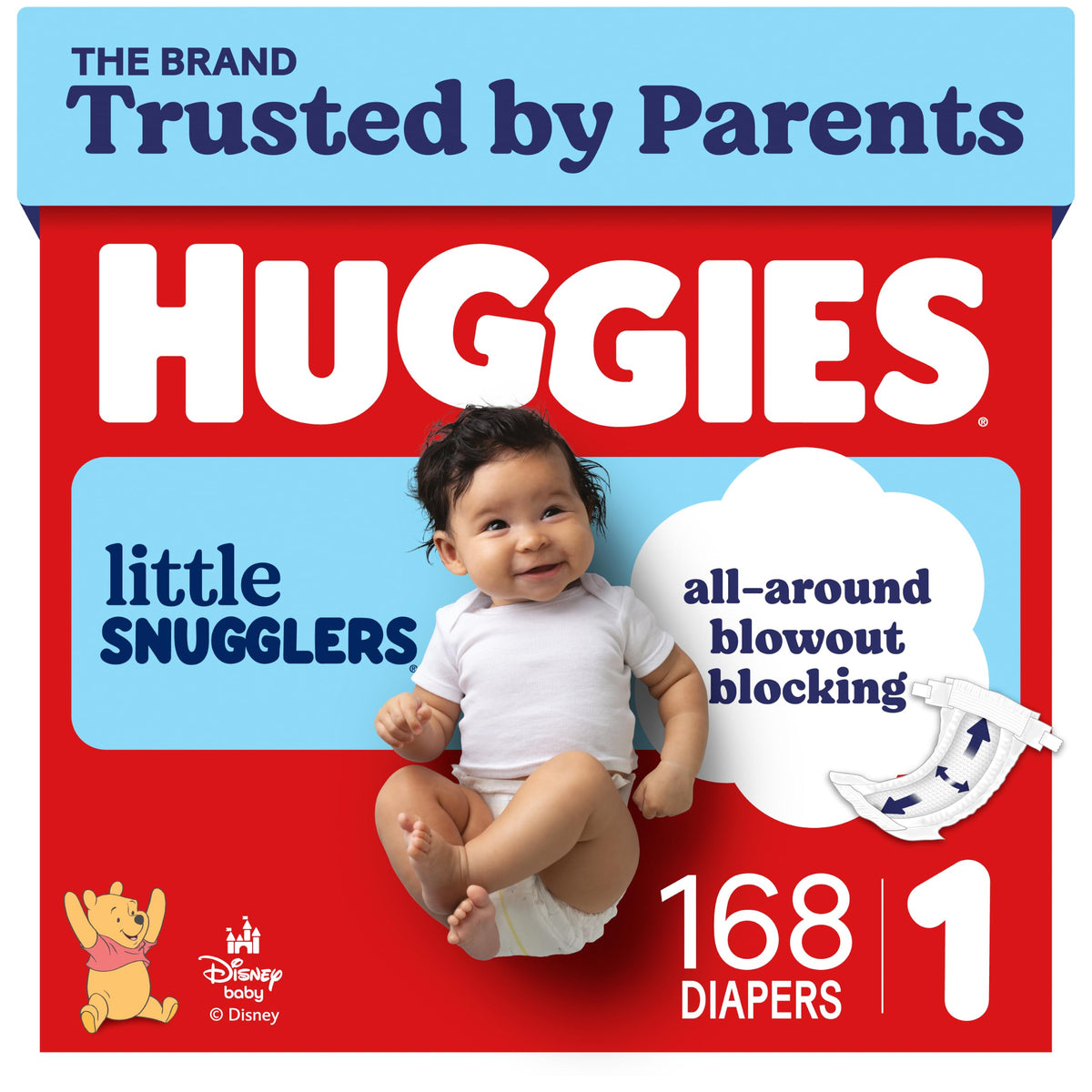 Huggies Little Snugglers Newborn Diapers, 144 Count