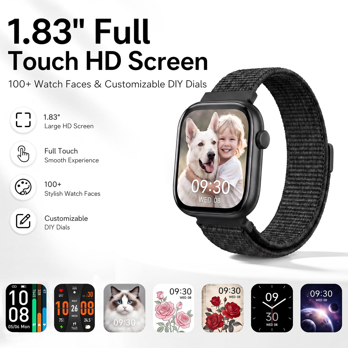 Smart Watch for Women, 1.83"HD Fitness Trackers with Answer/Calls, 2 Bands Father Jim Norris notebooks
