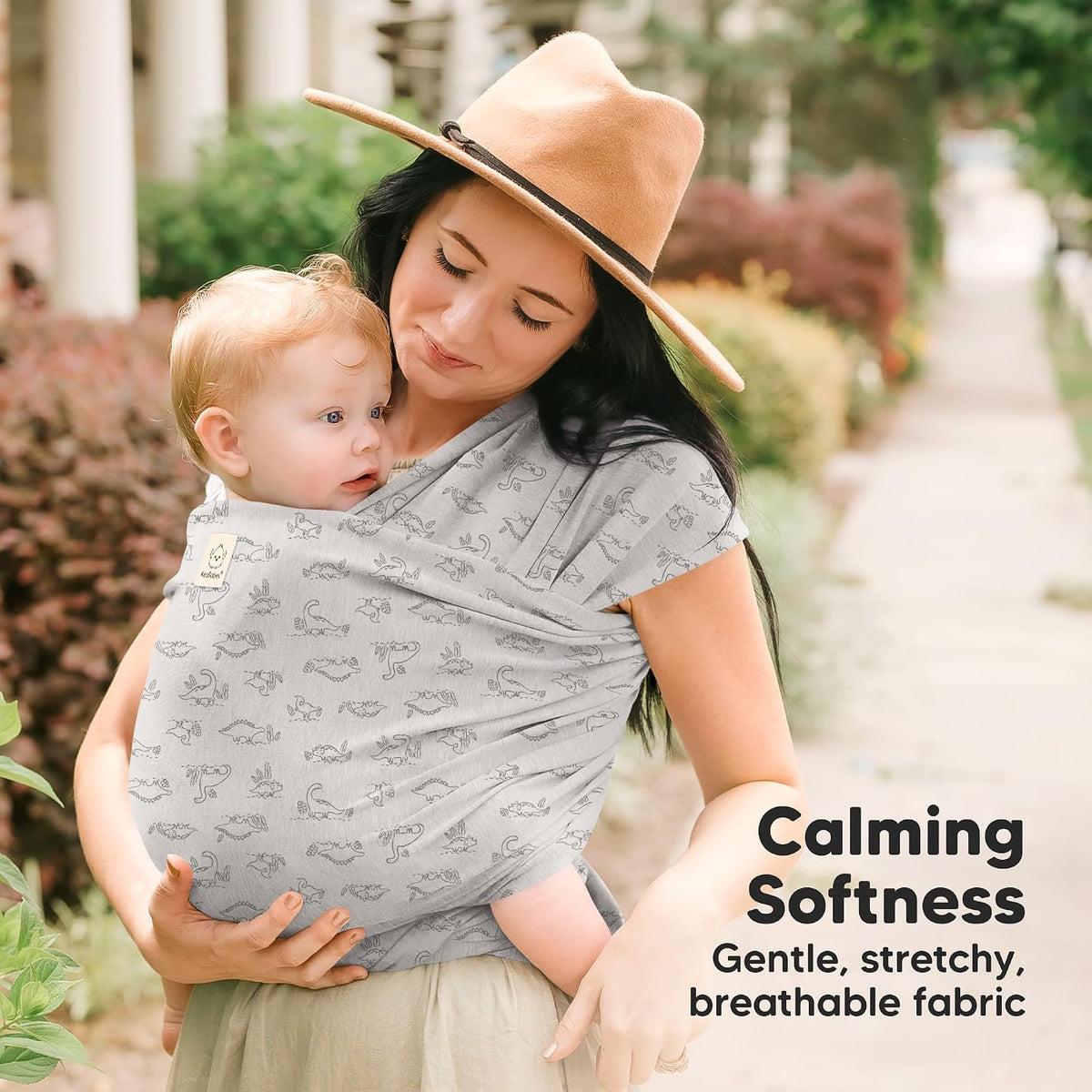 KeaBabies Baby Wrap Carrier, All in 1 Original Baby Carrier, Trendy Black