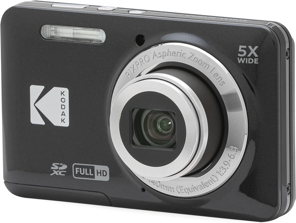Kodak PIXPRO FZ55 16MP Compact Digital Camera, 5X Optical Zoom, Black Father Jim Norris notebooks