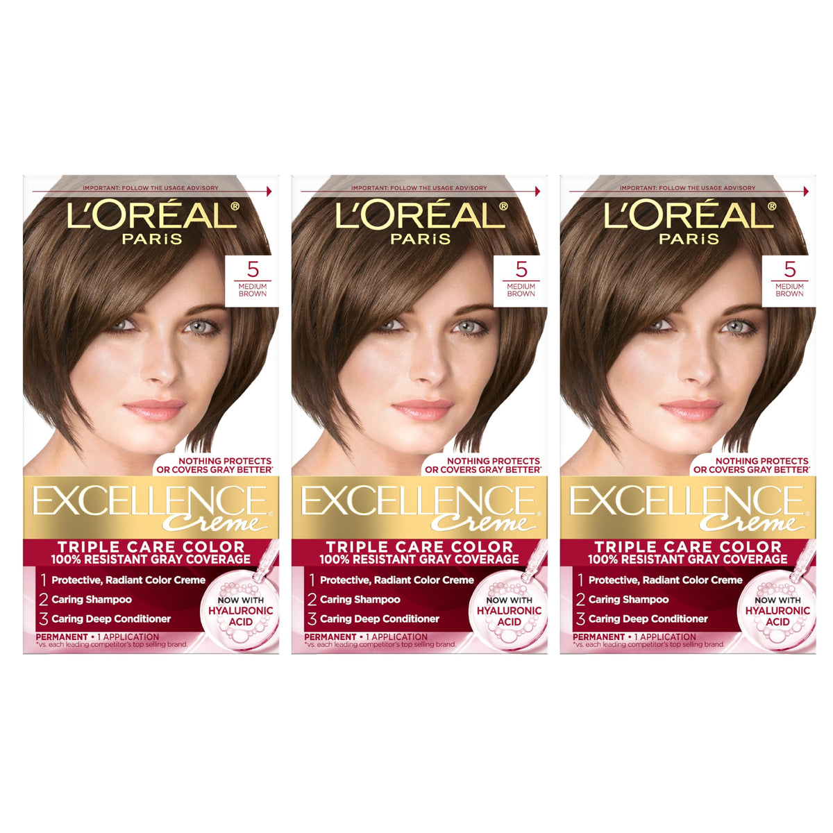 L'Oreal Paris Excellence Crème Hair Color, 4AR Dark Chocolate Brown Father Jim Norris notebooks