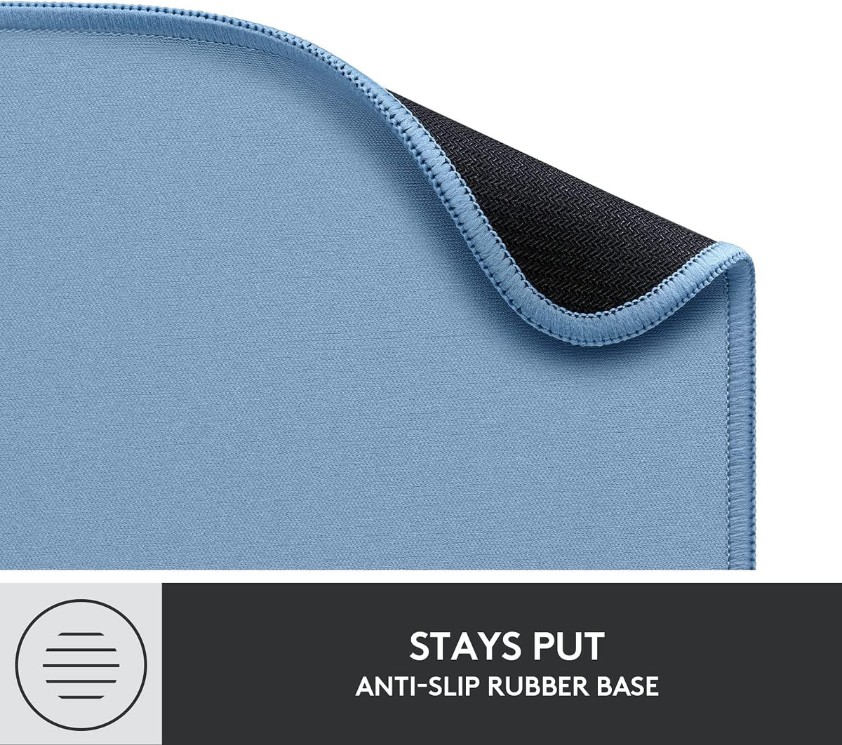 Logitech Studio Series Small Mouse Pad, Anti-Slip 9x8 Inches, Blue Grey Father Jim Norris notebooks