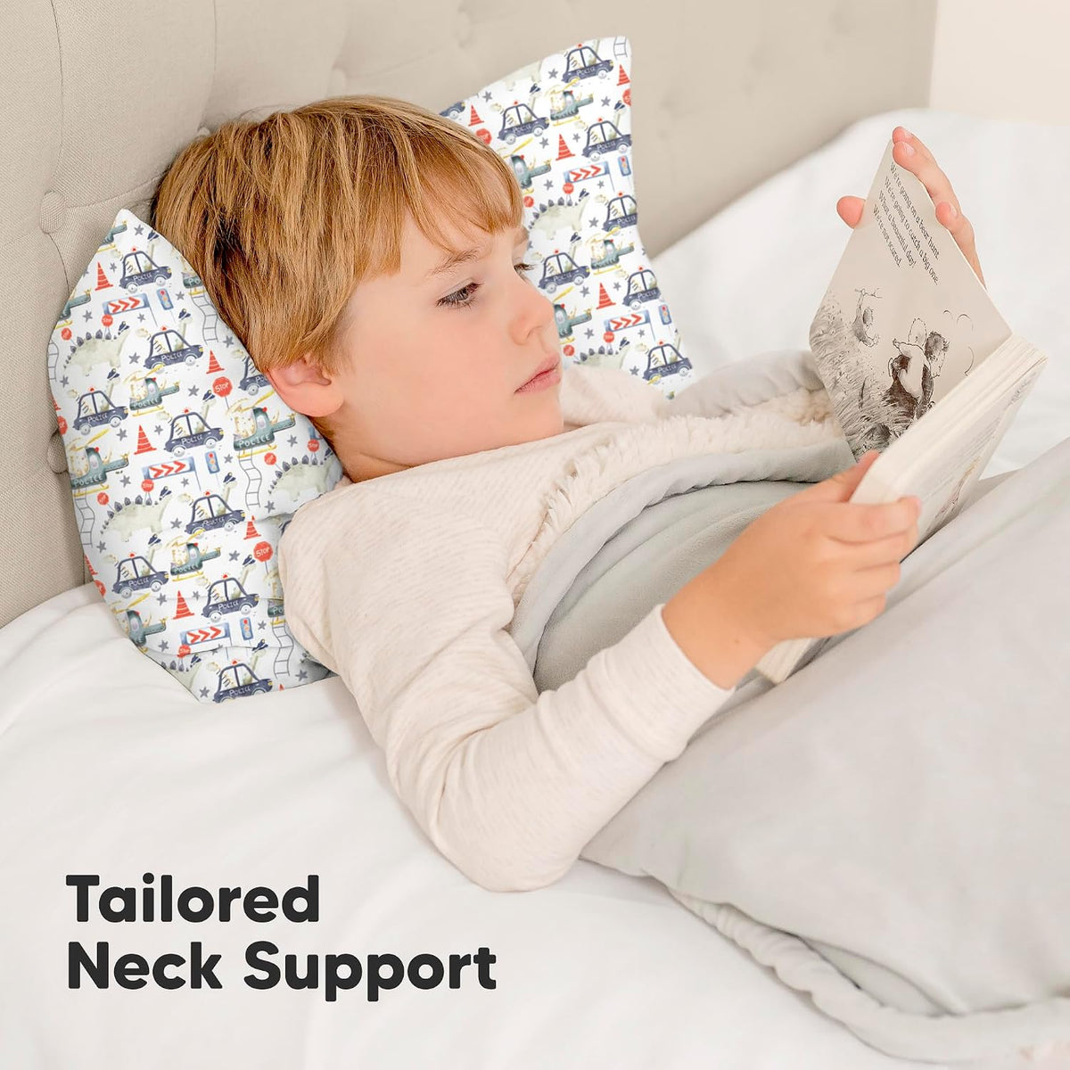 Toddler Pillow with Pillowcase, 13x18 My Little Dreamy Pillow (ABC Land)
