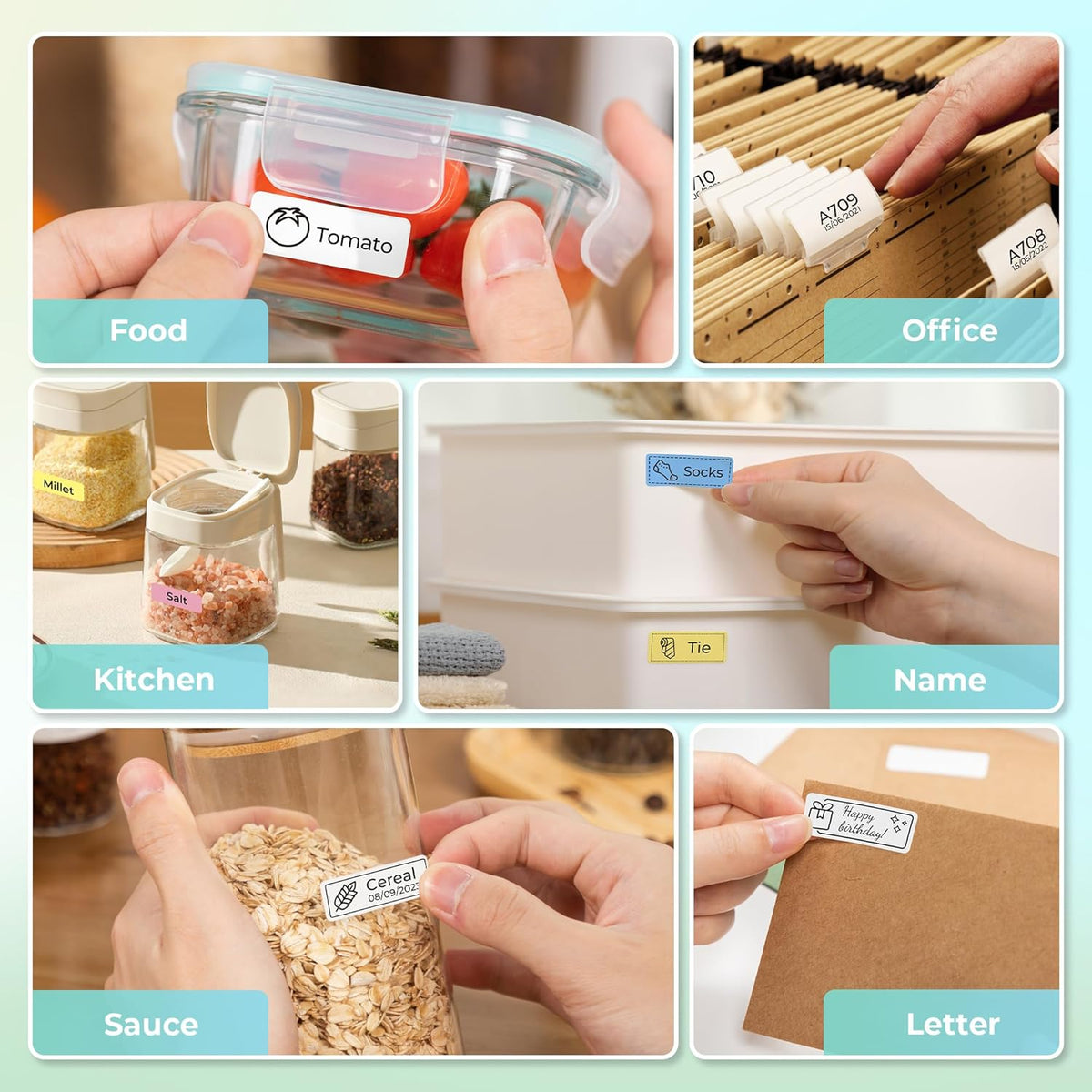Nelko P21 Label Maker Machine with Tape, Bluetooth Label Printer, White Father Jim Norris notebooks