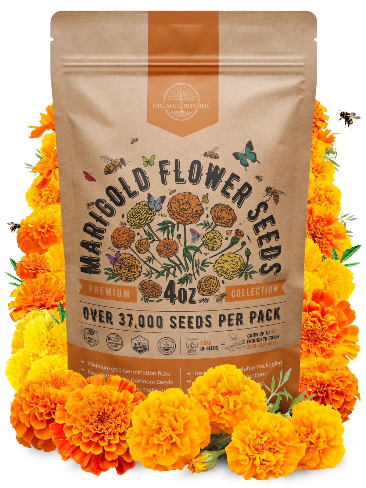 Cosmos Flower Seeds Pack 1 oz - 4,500 Non-GMO Heirloom Annual Seeds for Planting Indoor & Outdoor Gardening, Flower Seed for Garden in Resealable Packet, Floral Mix for Pollinators Perennial Mix Father Jim Norris notebooks