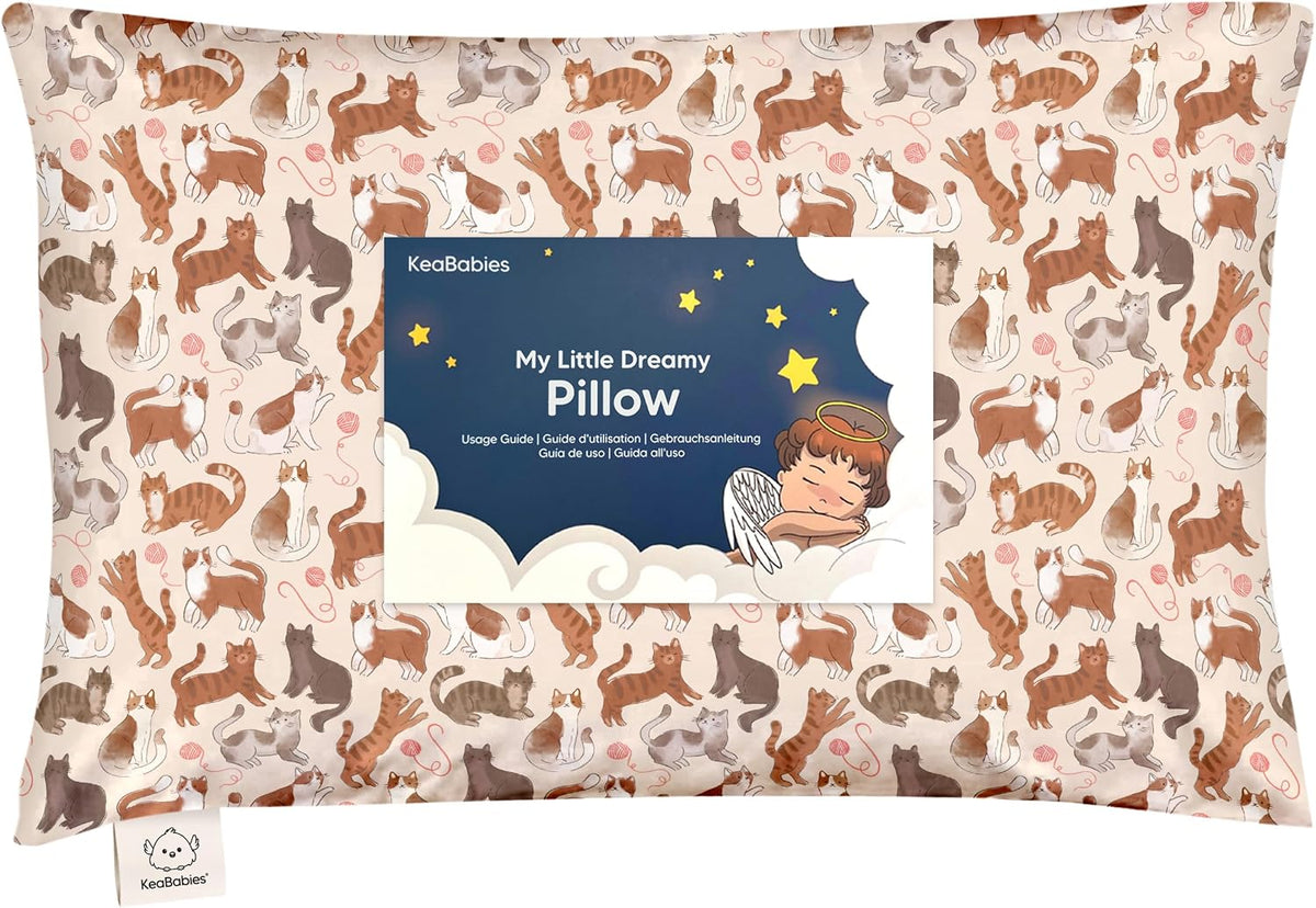 Toddler Pillow with Pillowcase, 13x18 My Little Dreamy Pillow (ABC Land)