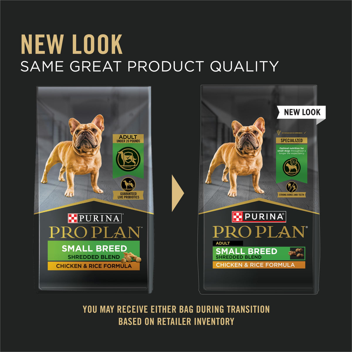 Purina Pro Plan Small Breed Dry Dog Food, Shredded Blend, 6 lb Bag
