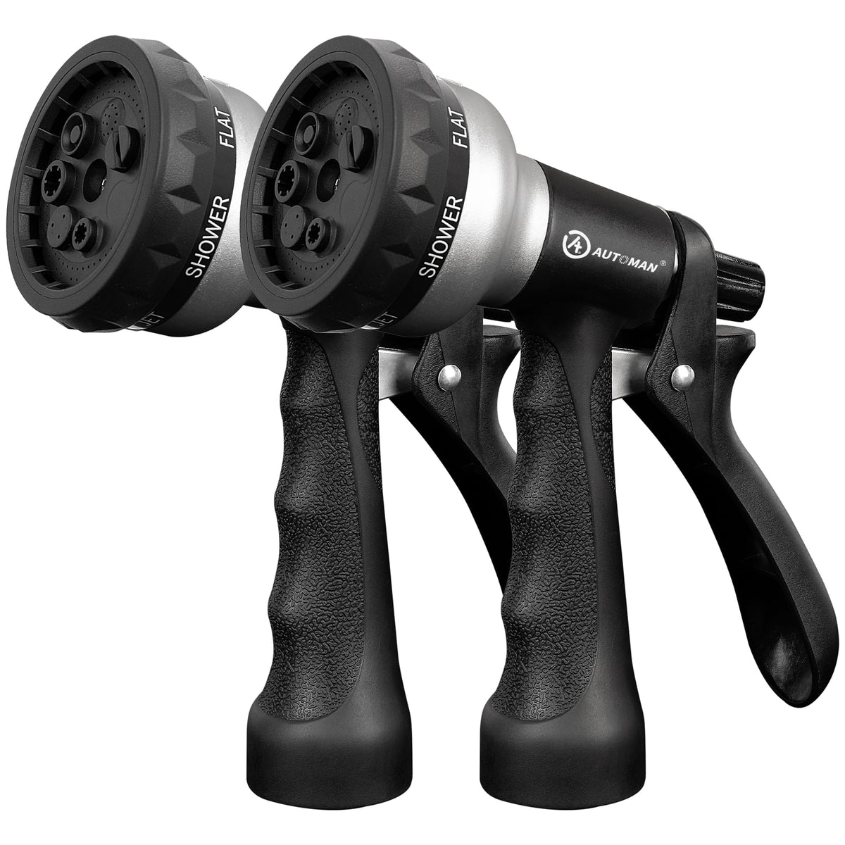 AUTOMAN Garden Hose Nozzle, Water Hose Sprayer Nozzle with 7 Adjustable Watering Patterns, Slip Resistant for Watering Plants, Lawn& Garden, Washing Cars, Cleaning, Showering Pets & Outdoor Fun. Father Jim Norris notebooks