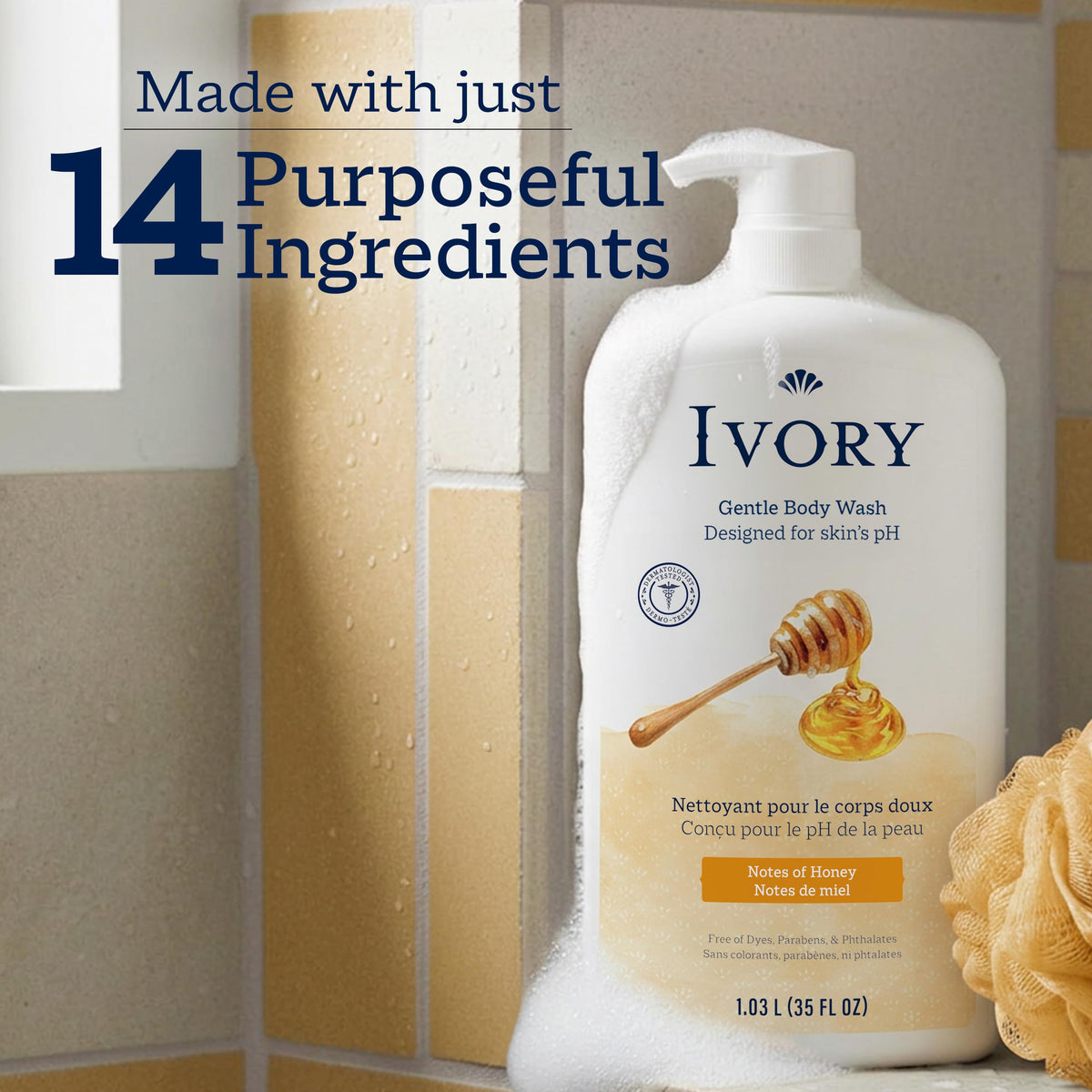 Ivory Body Wash Designed for the Whole Family, Original Scent, 35 fl oz