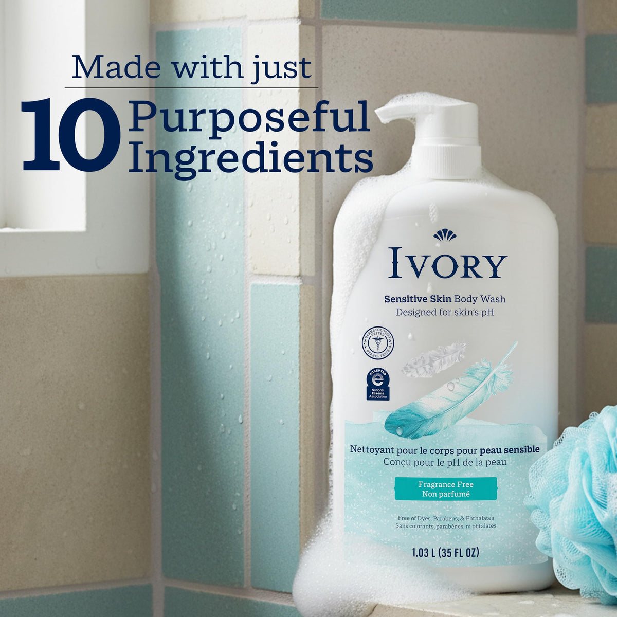 Ivory Body Wash Designed for the Whole Family, Original Scent, 35 fl oz