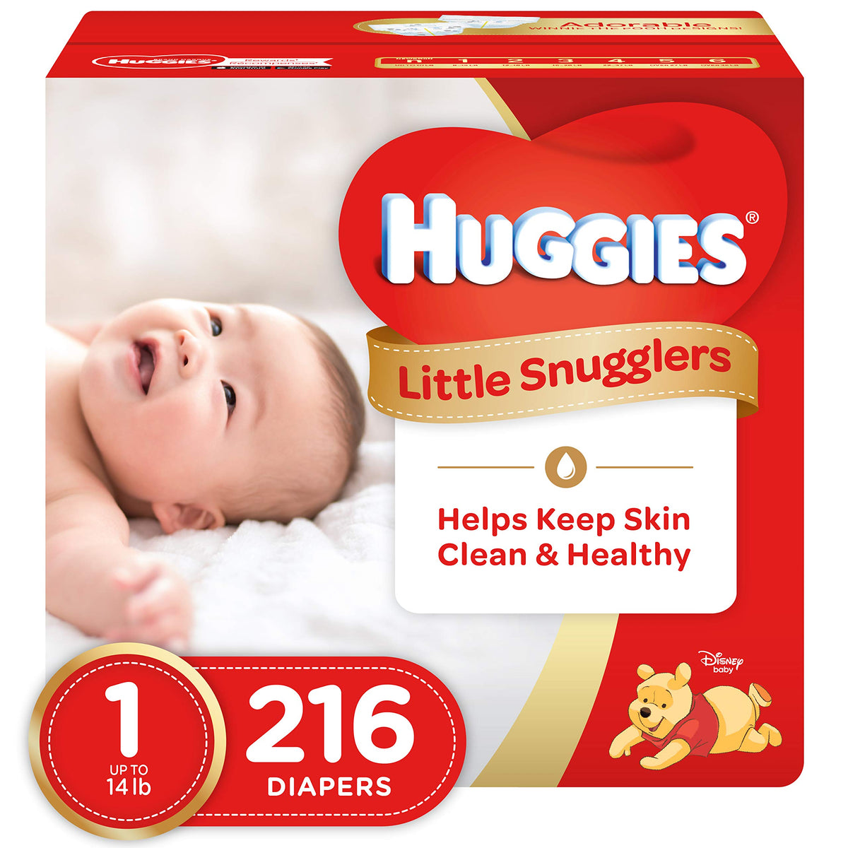 Huggies Little Snugglers Newborn Diapers, 144 Count