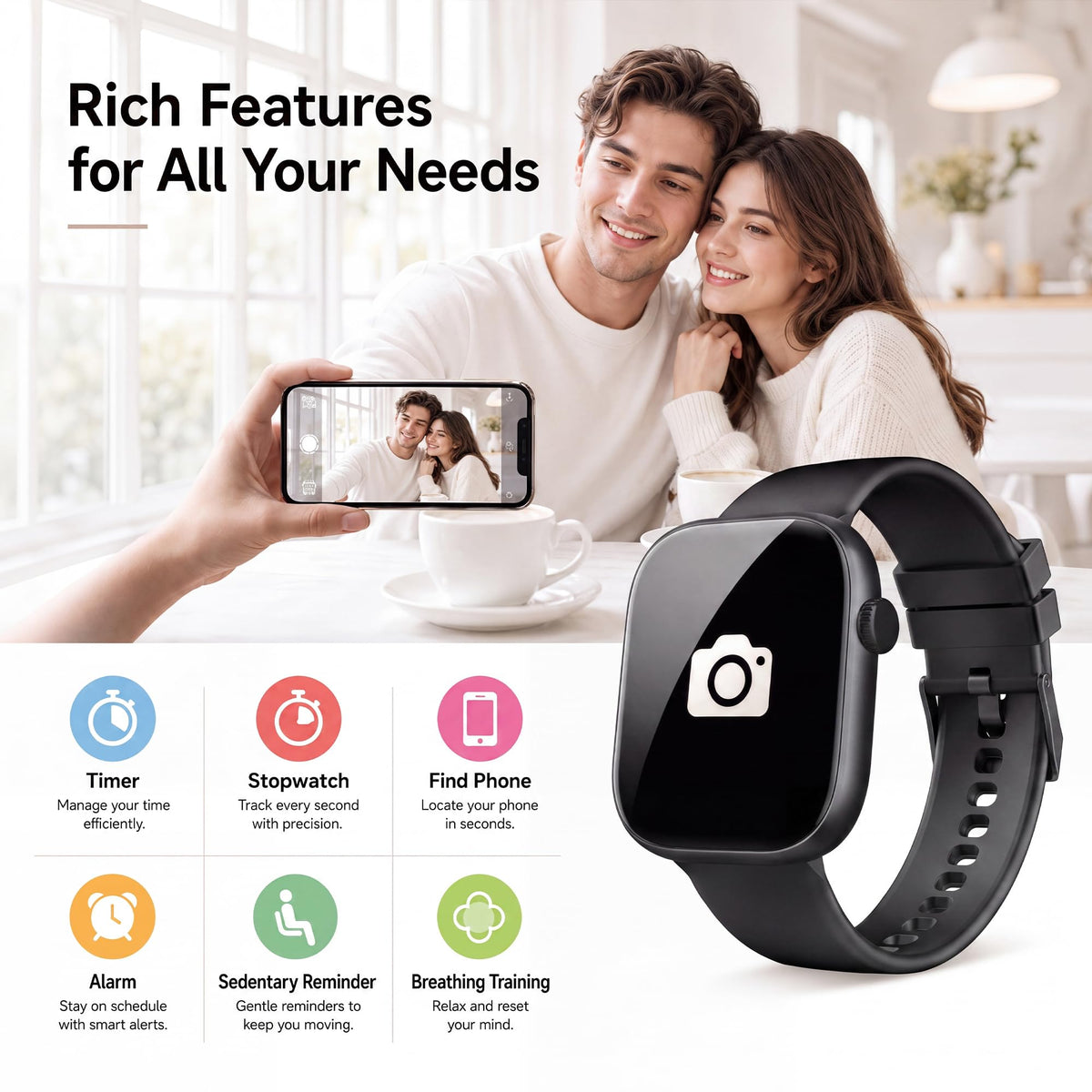 Smart Watch for Women, 1.83"HD Fitness Trackers with Answer/Calls, 2 Bands Father Jim Norris notebooks