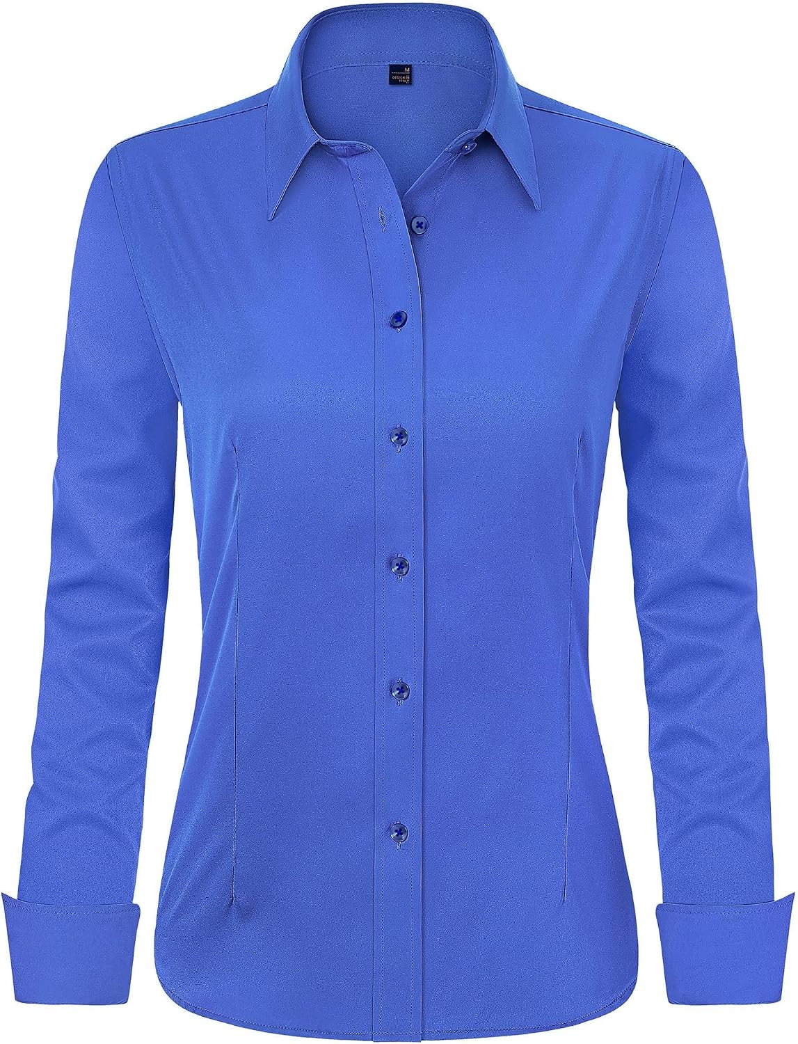 J.VER Womens Dress Shirts Long Sleeve Button Down Shirt Wrinkle-Free Business Casual Blouse Office Work Tops